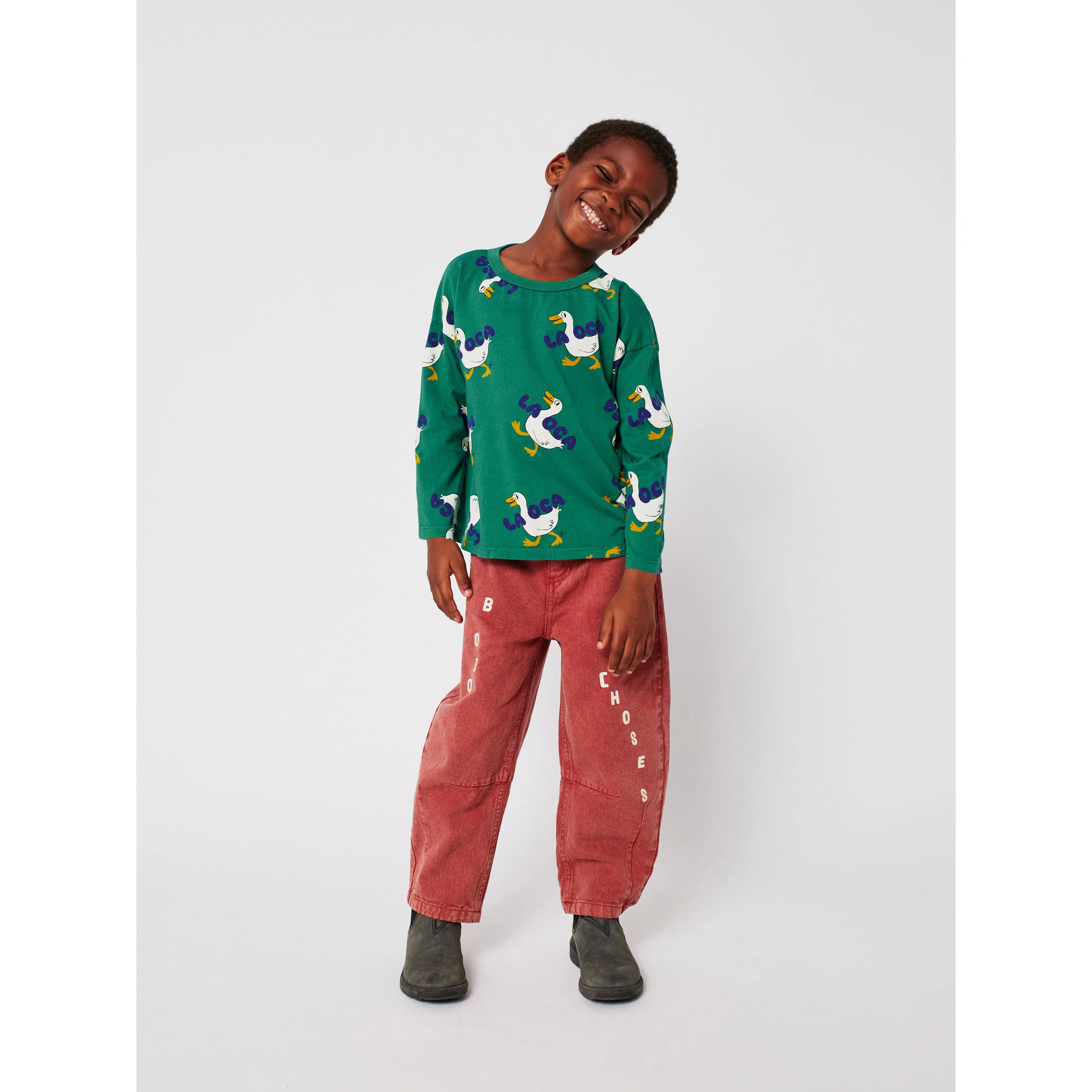 Bobo Choses Green La Oca Sweatshirt - Image 4