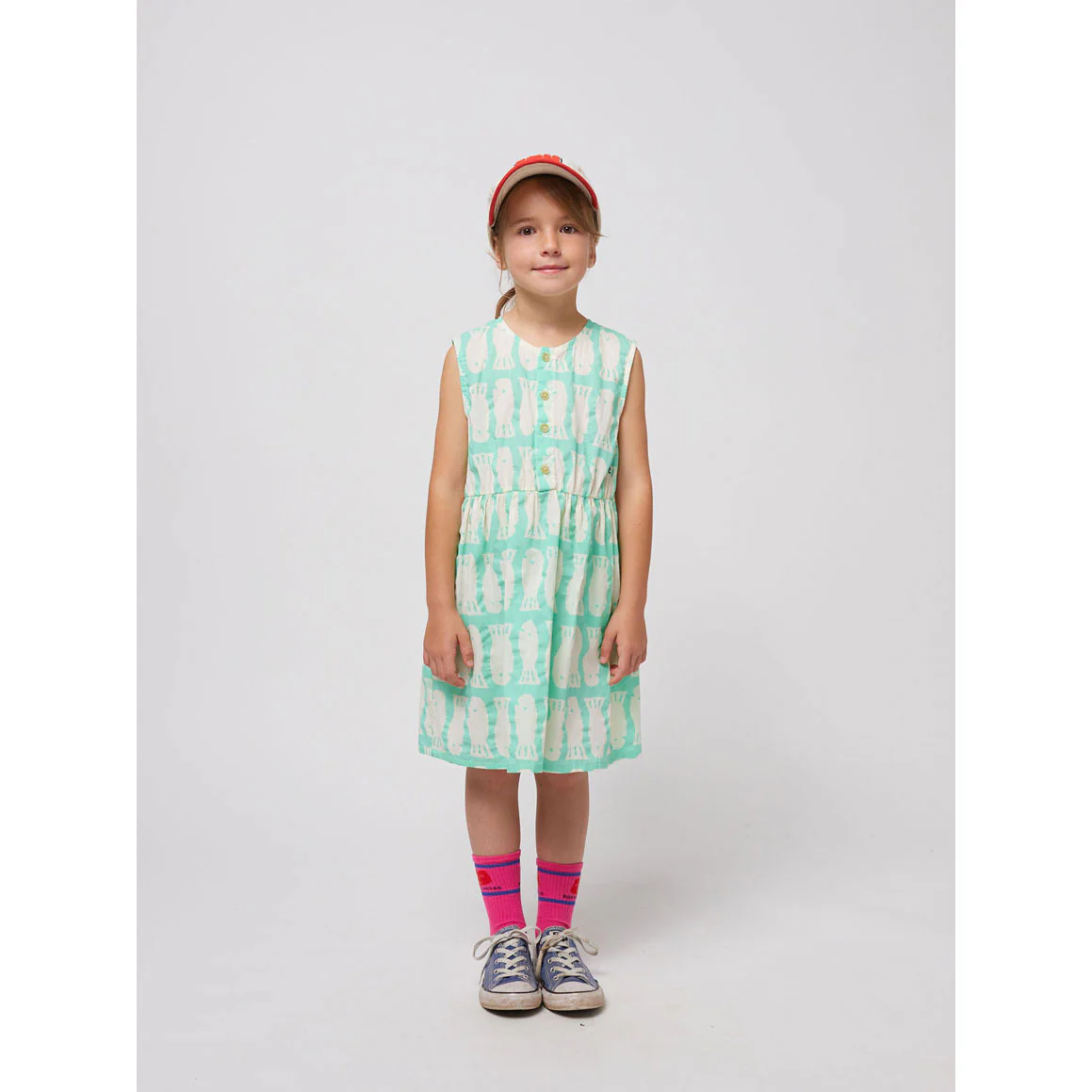 Bobo Choses Green Lucky Fish All Over Dress - Image 2