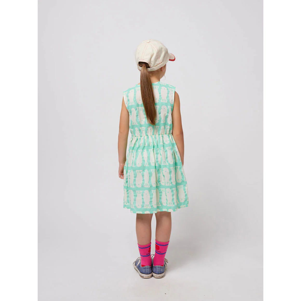 Bobo Choses Green Lucky Fish All Over Dress - Image 6