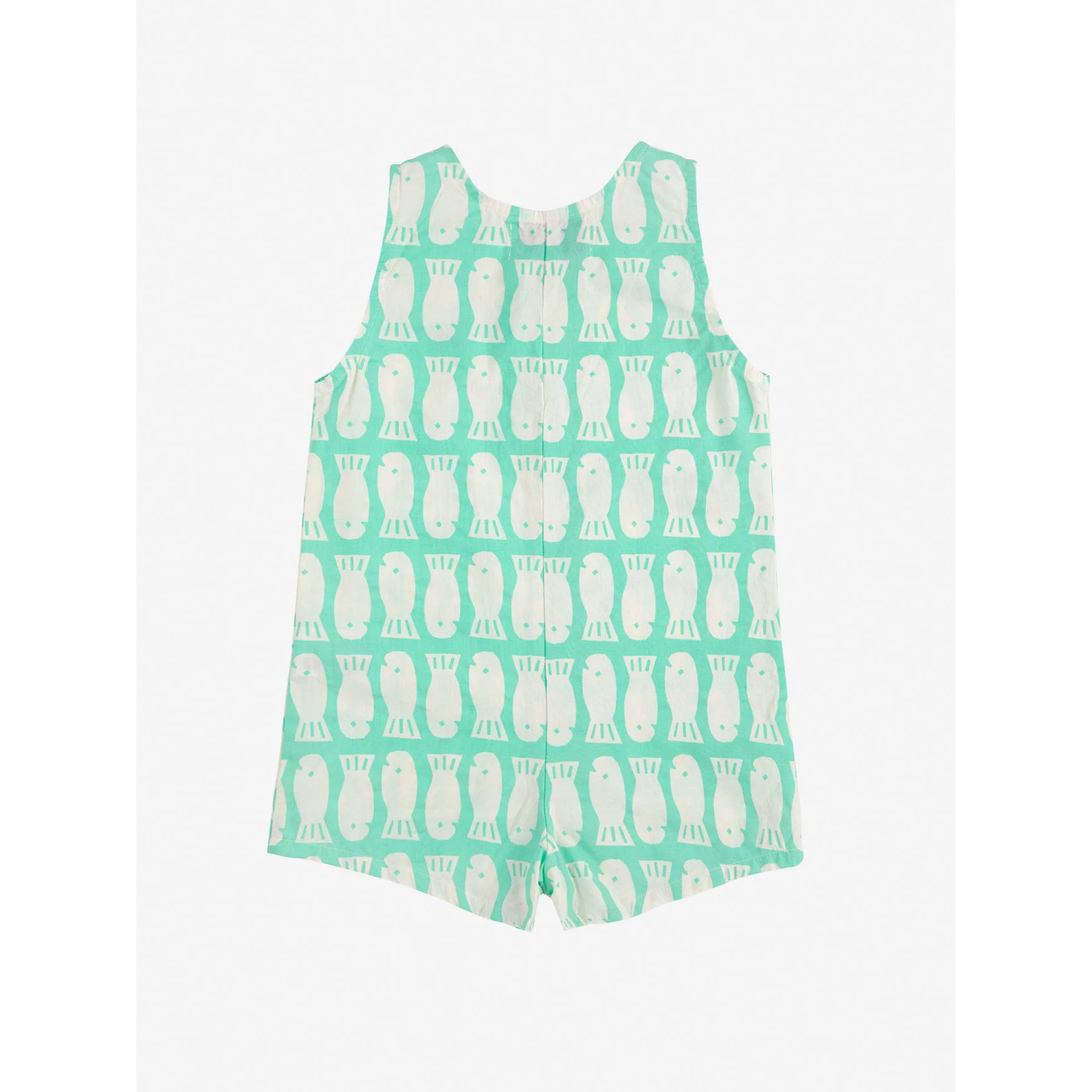 Bobo Choses Green Lucky Fish All Over Playsuit - Image 3