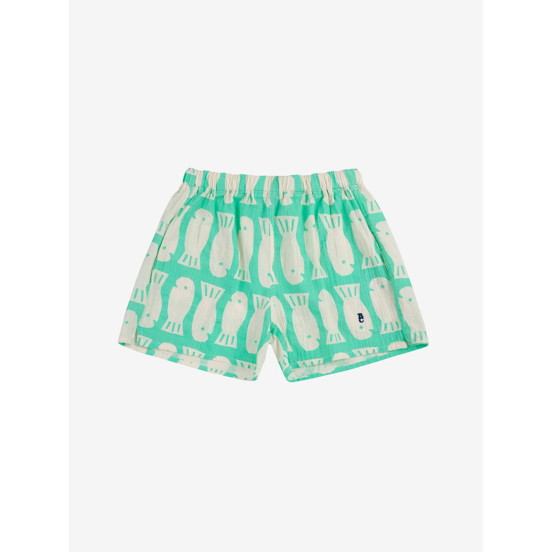 Bobo Choses Green Lucky Fish All Over Shorts