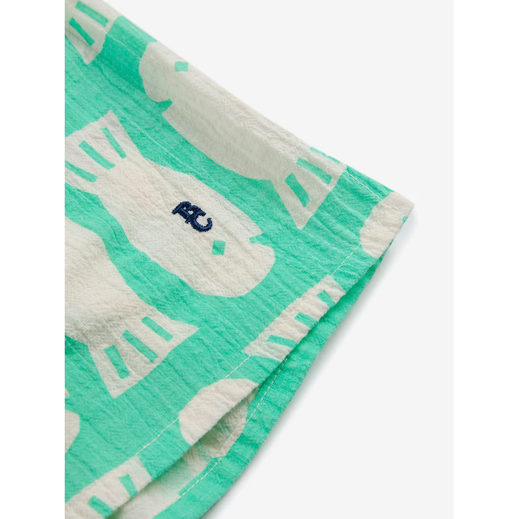 Bobo Choses Green Lucky Fish All Over Shorts - Image 4