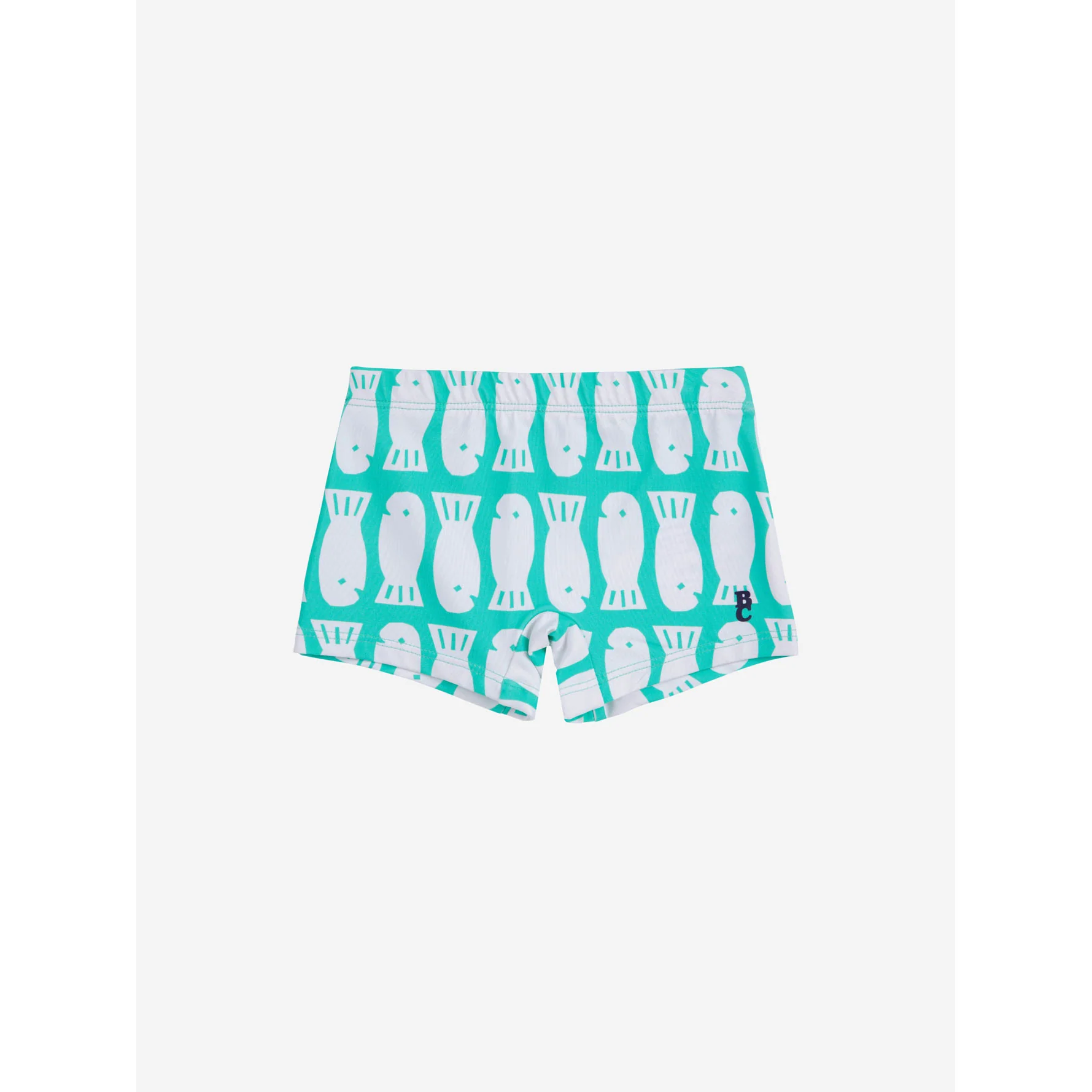 Bobo Choses Green Lucky Fish All Over Baby Swim Shorts