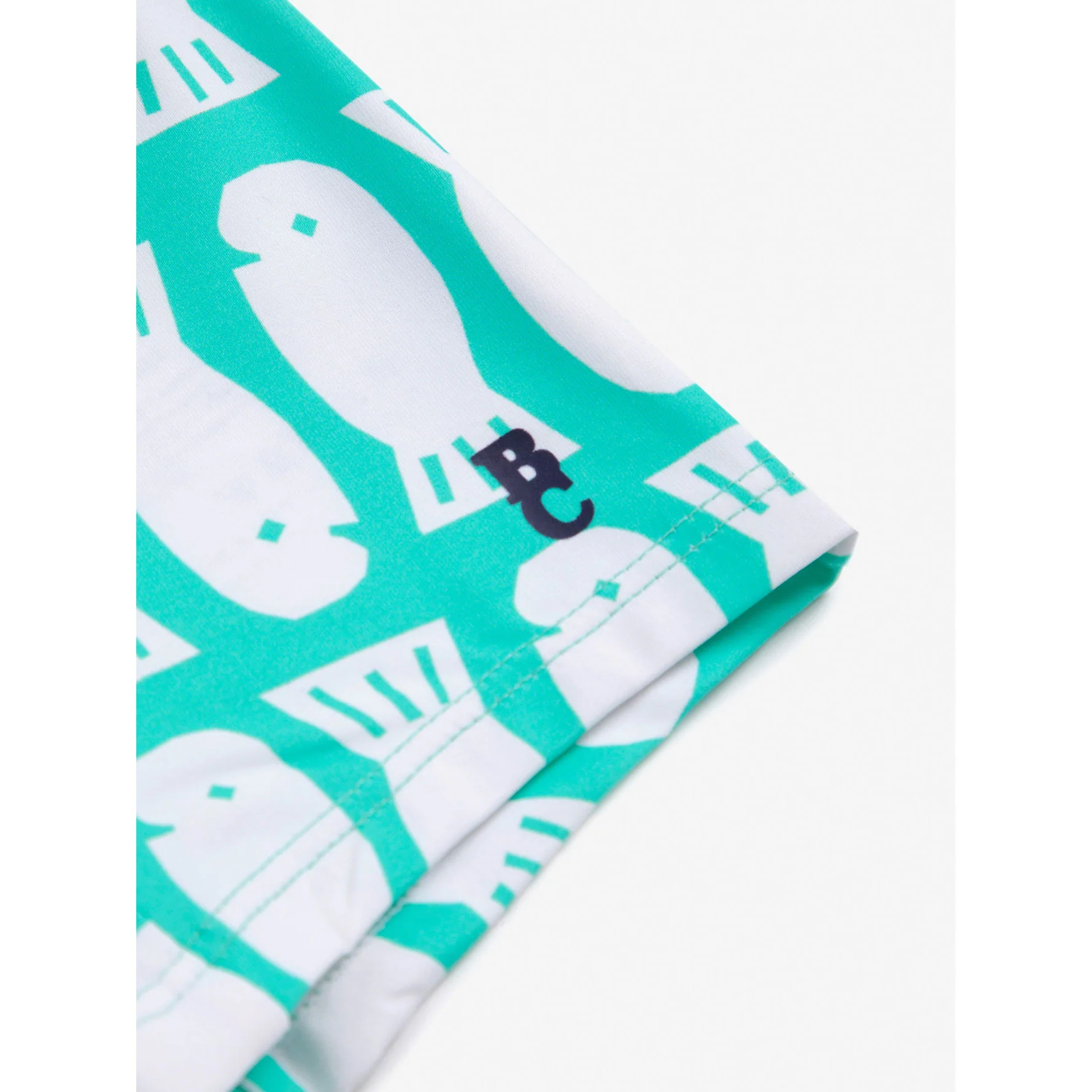 Bobo Choses Green Lucky Fish All Over Baby Swim Shorts - Image 4