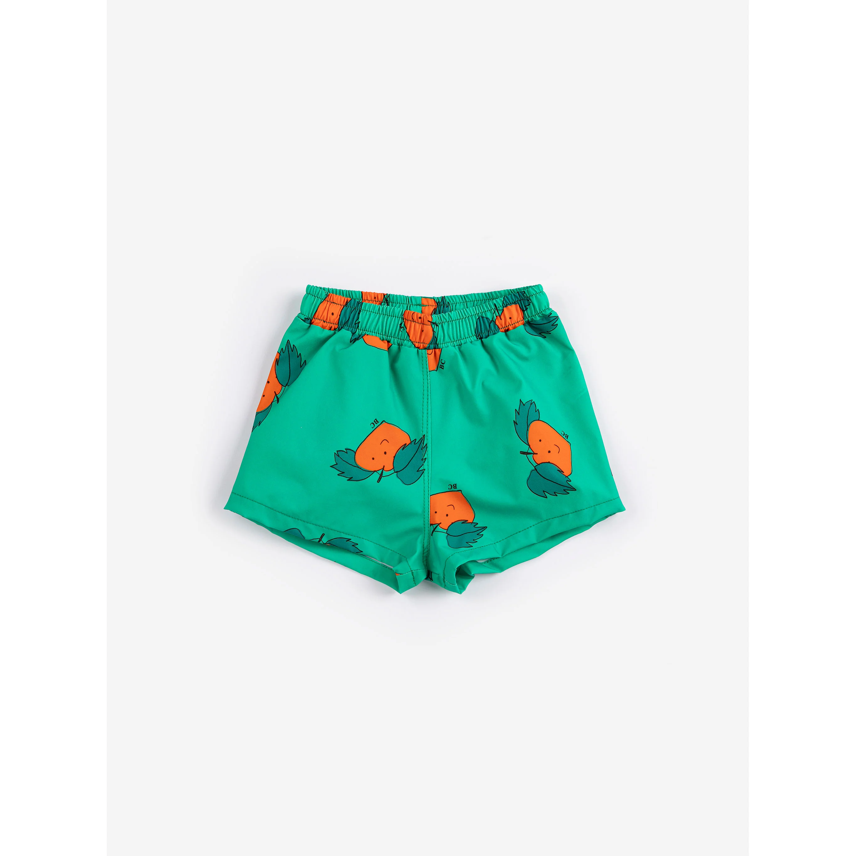 Bobo Choses Green Tangerine All Over Baby Swim Trunks