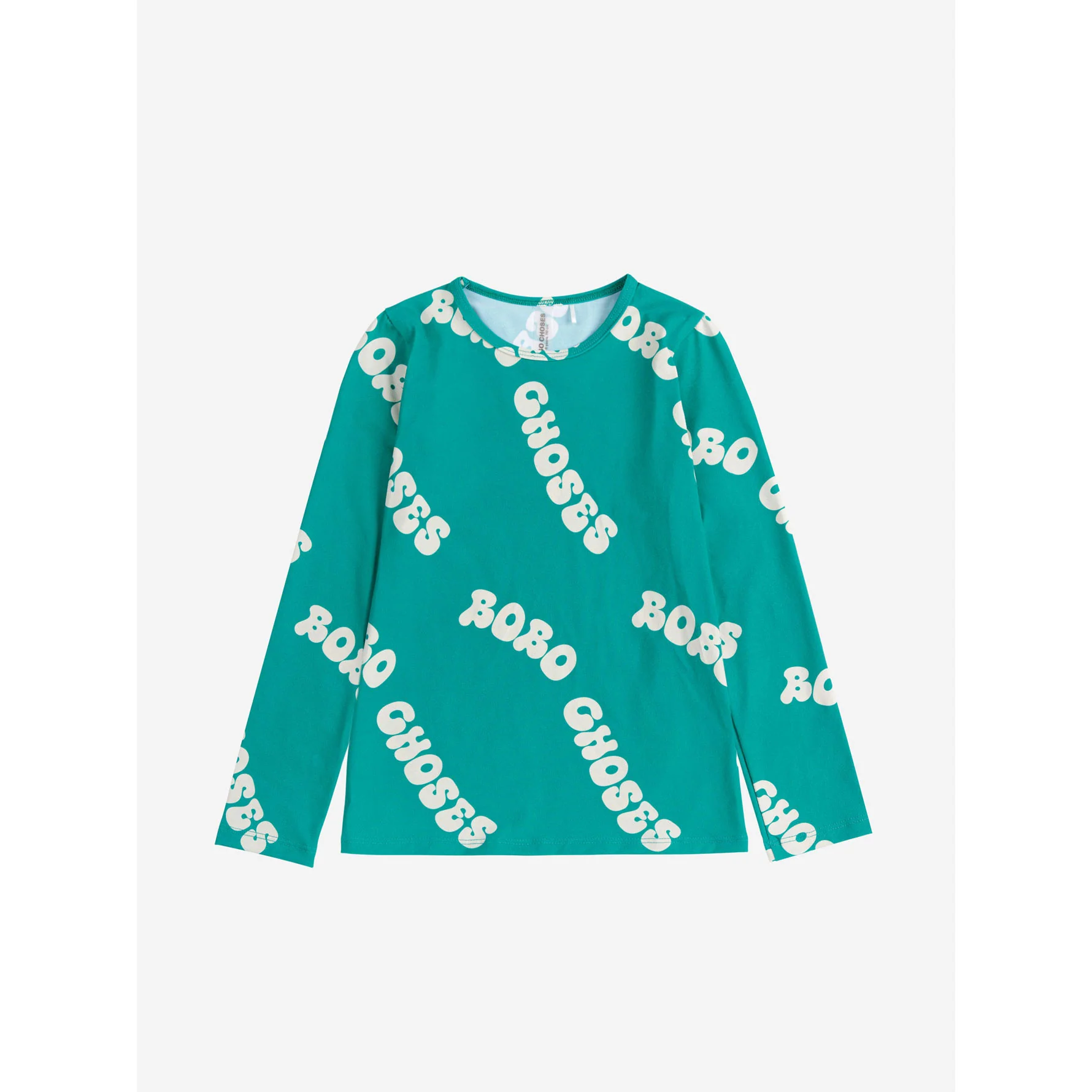 Bobo Choses Green Wavy Bobo Choses All Over Swim T-shirt