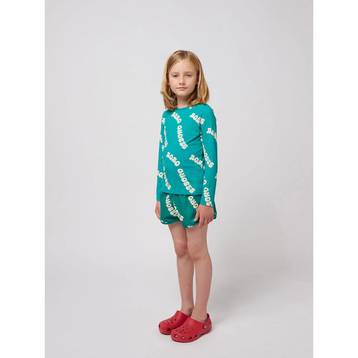 Bobo Choses Green Wavy Bobo Choses All Over Swim T-shirt - Image 3