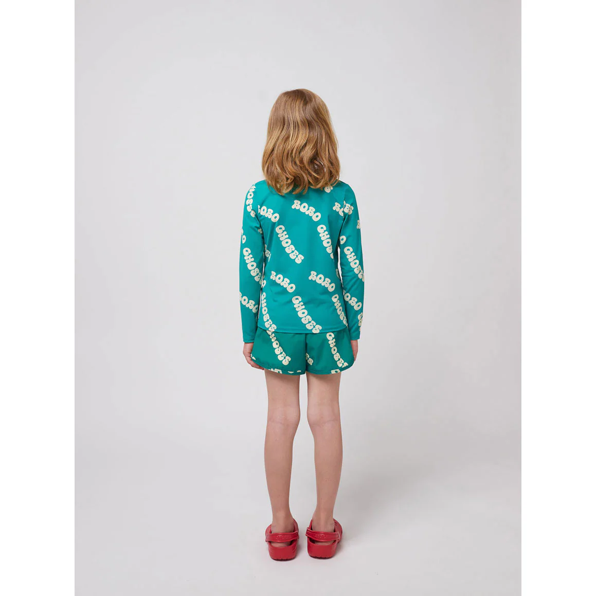 Bobo Choses Green Wavy Bobo Choses All Over Swim T-shirt - Image 4