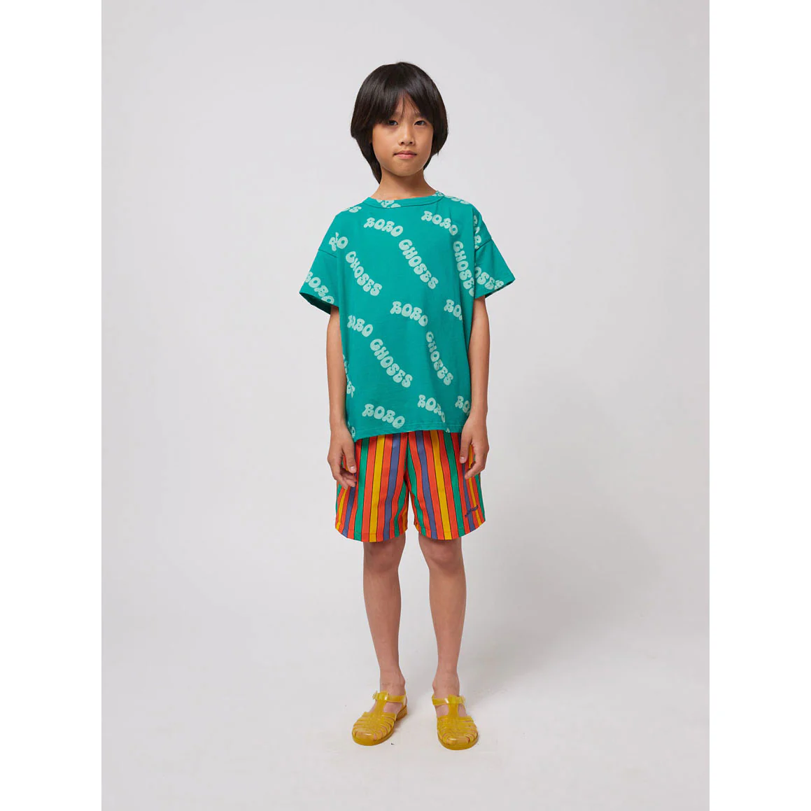 Bobo Choses Green Wavy Bobo Choses All Over T-Shirt - Image 3