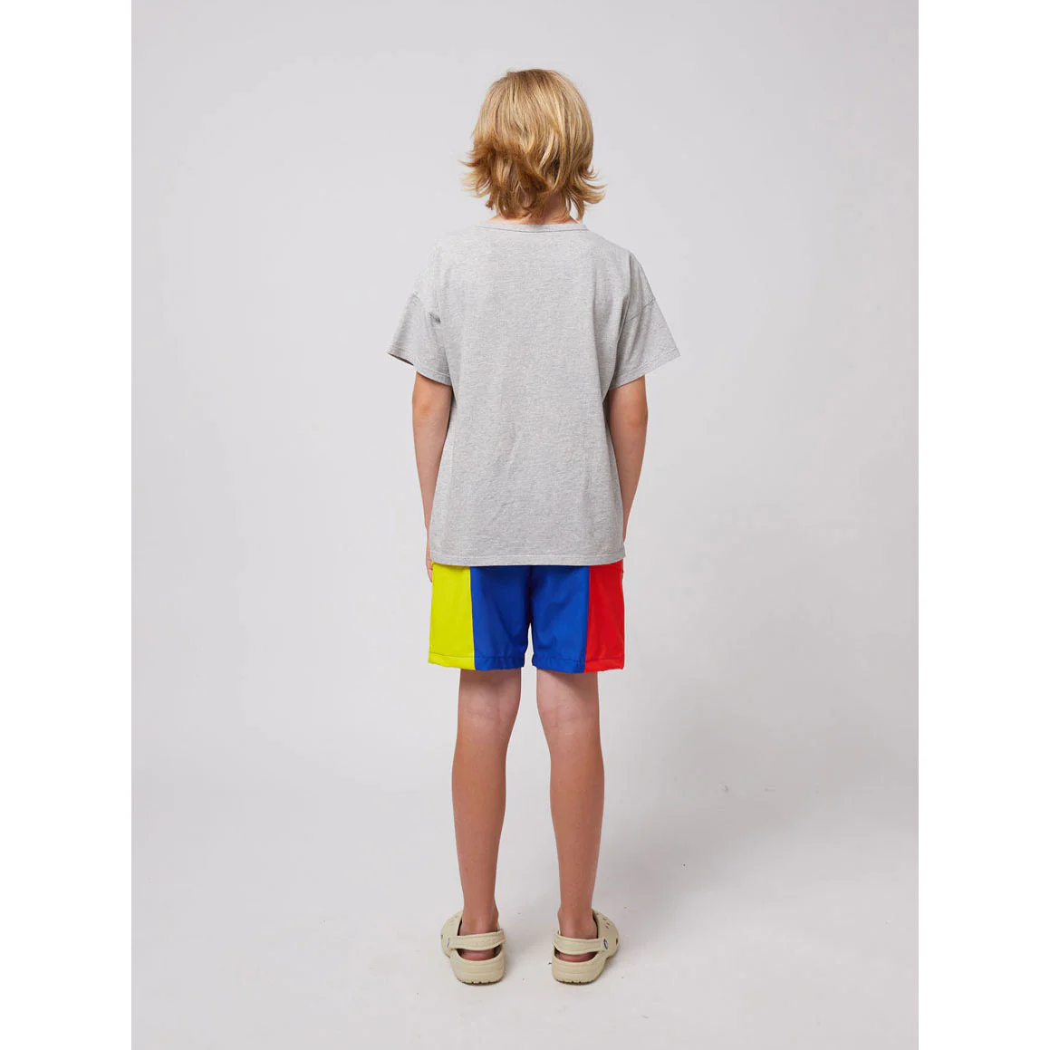Bobo Choses Heather Grey A Day At The Beach T-Shirt - Image 4