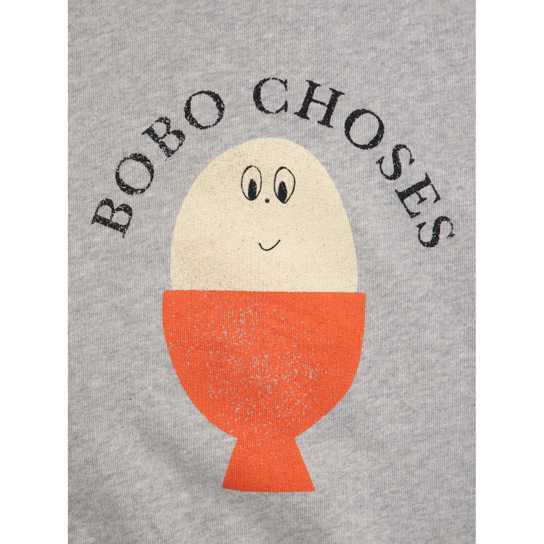Bobo Choses Heather Grey Morning Egg Sweatshirt - Image 4