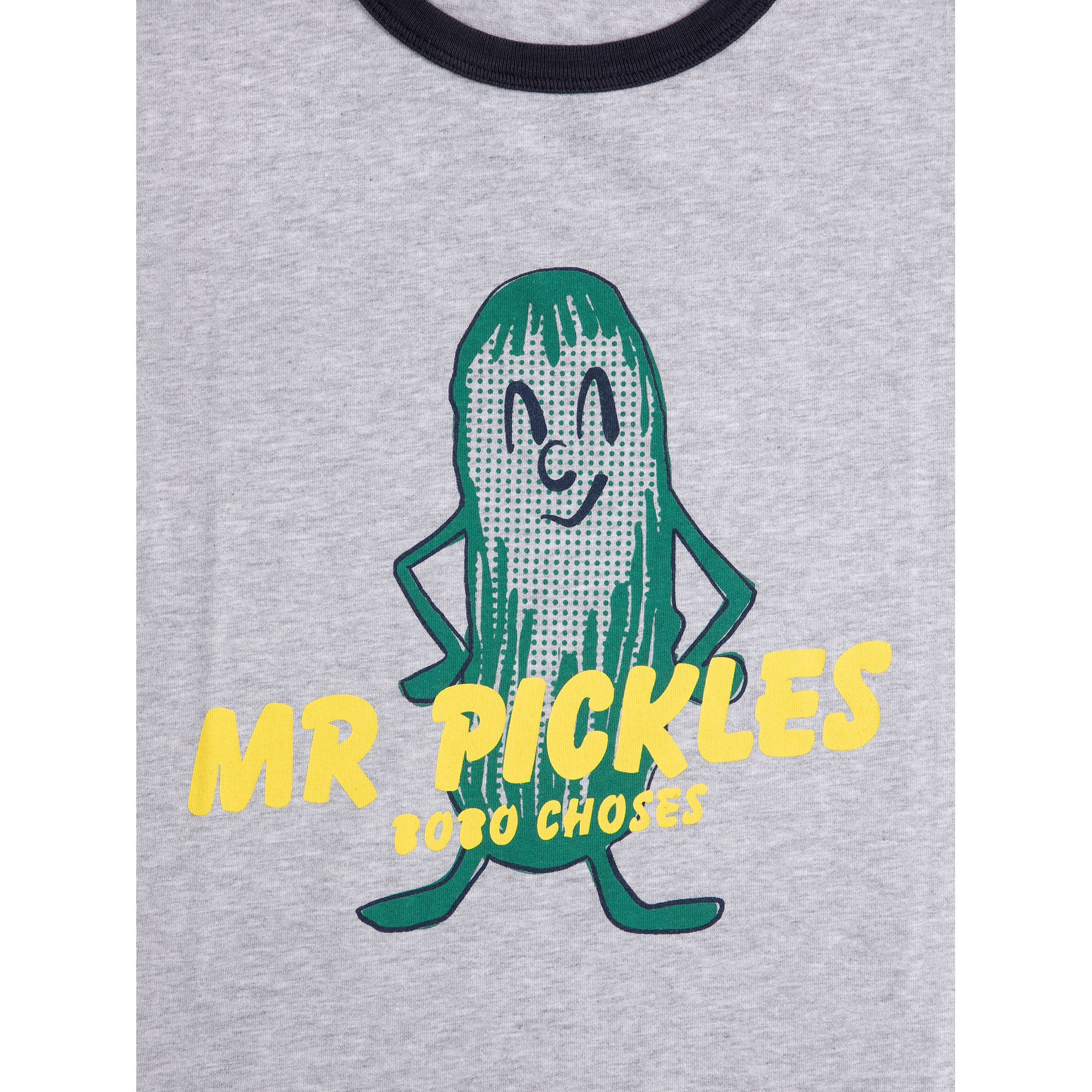 Bobo Choses Heather Grey Mr. Pickles T-Shirt - Image 3
