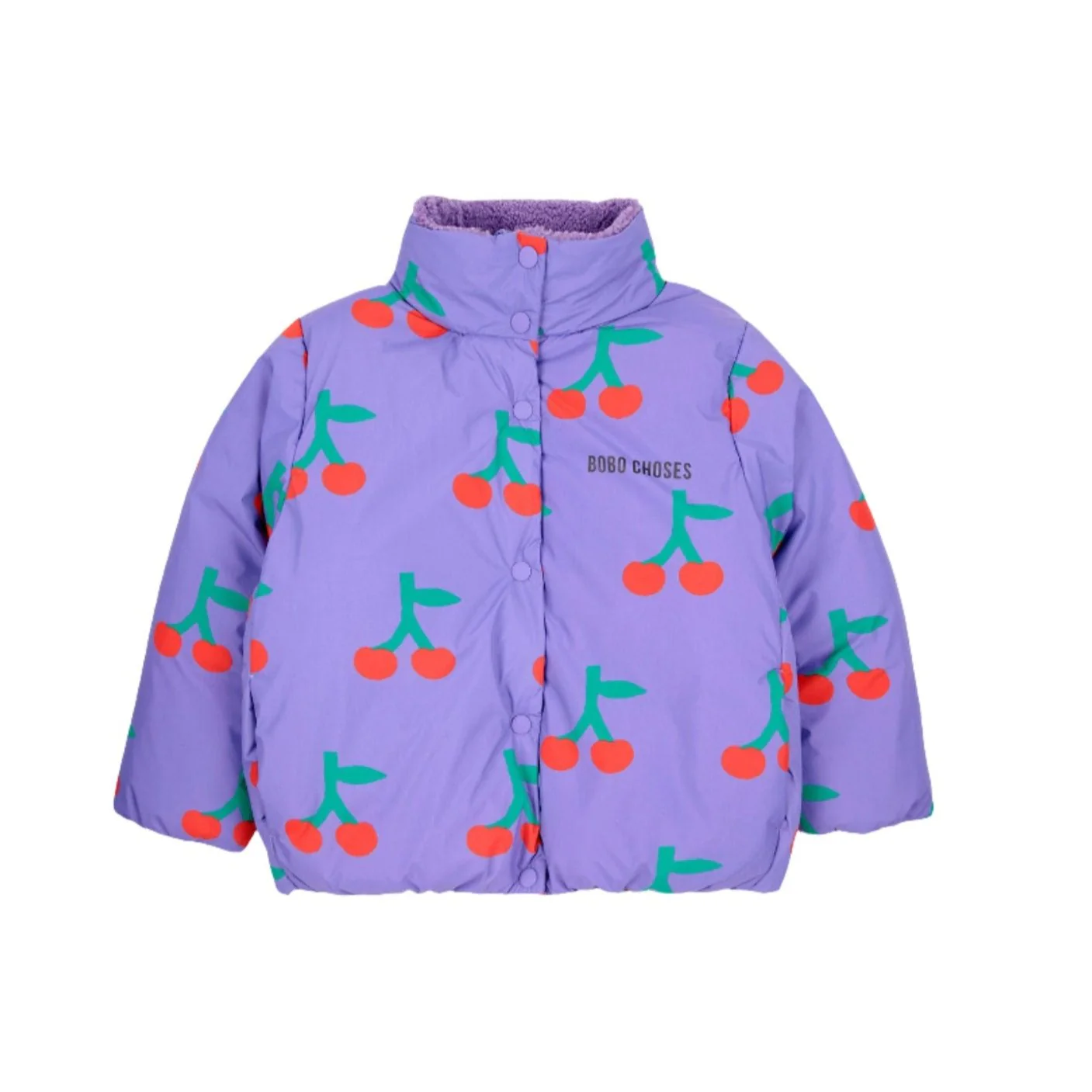Bobo Choses Lavender Bobo Cherry Allover Anorak