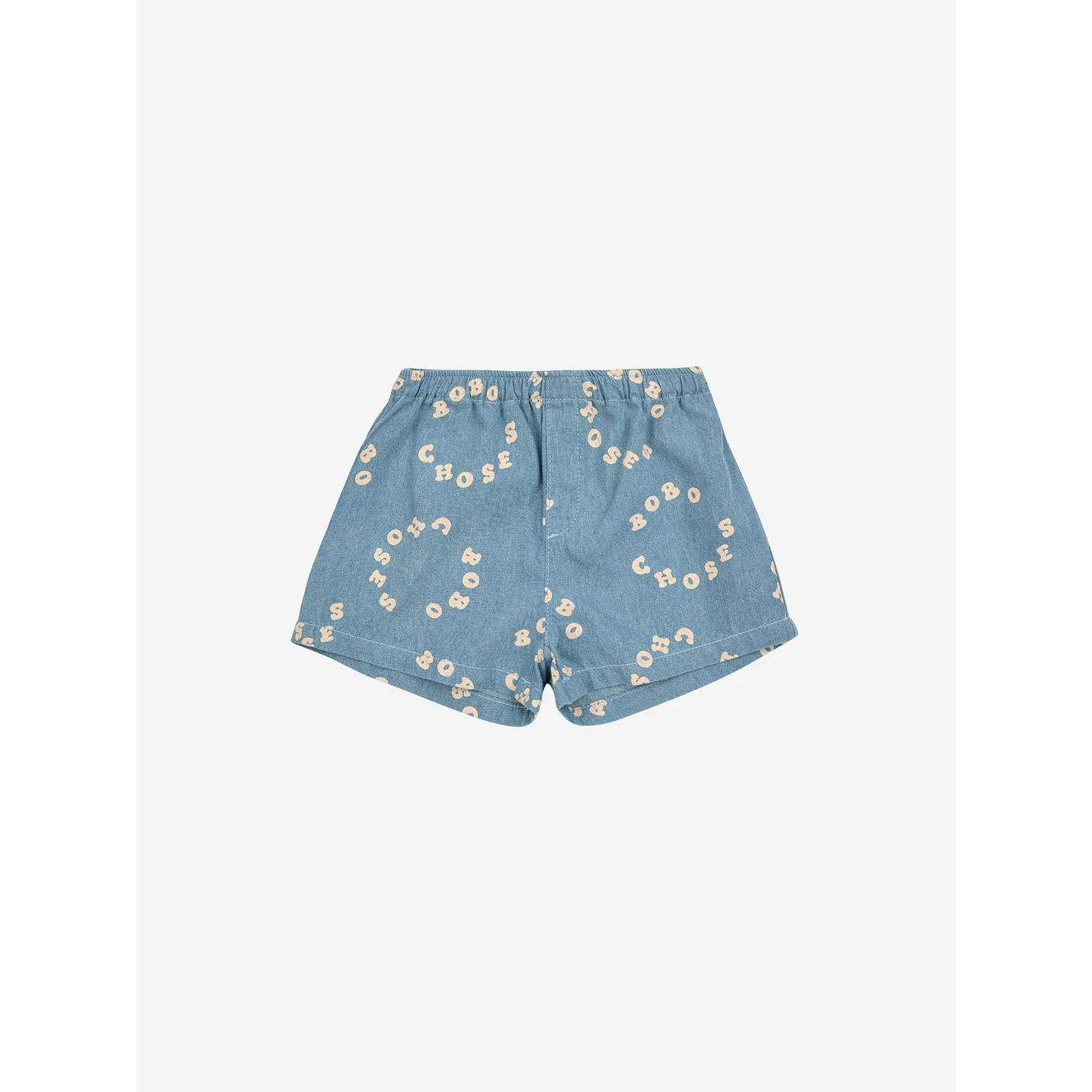 Bobo Choses Light Blue Baby Bobo Choses Circle Denim Bermuda Shorts