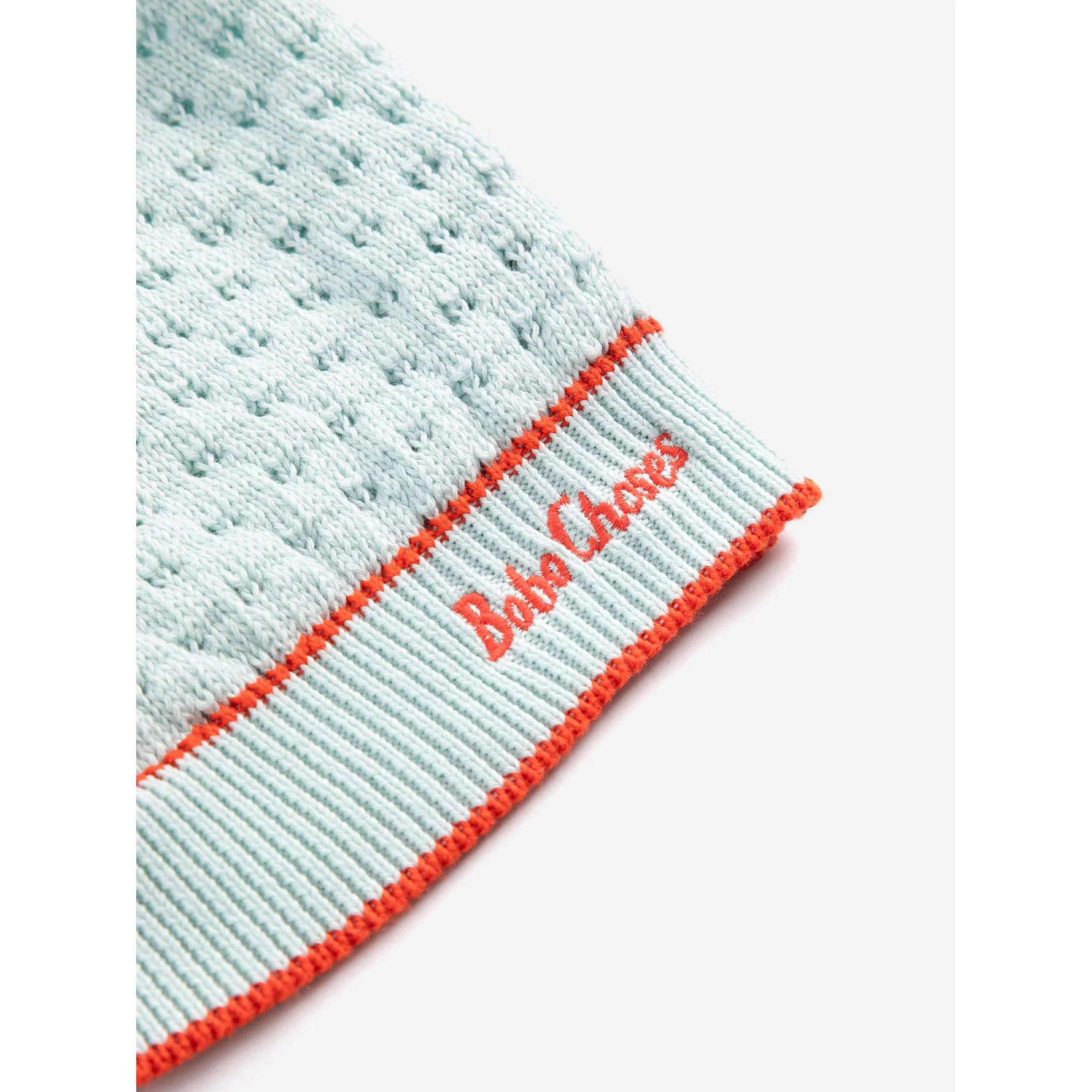 Bobo Choses Light Blue Bc Openwork Cardigan - Image 3