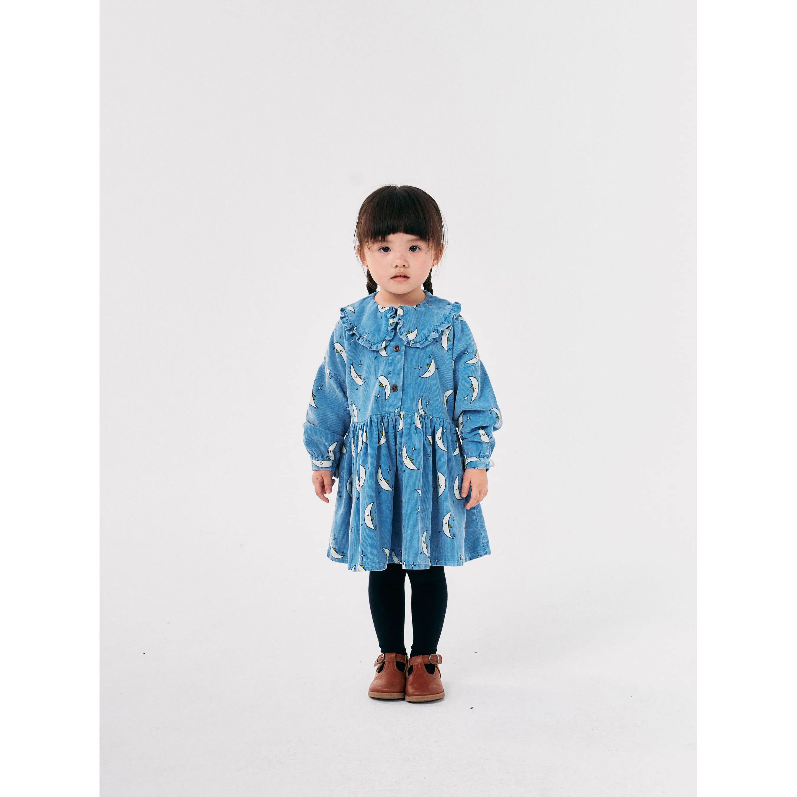Bobo Choses Light Blue Beneath The Moon Allover Woven Dress - Image 2
