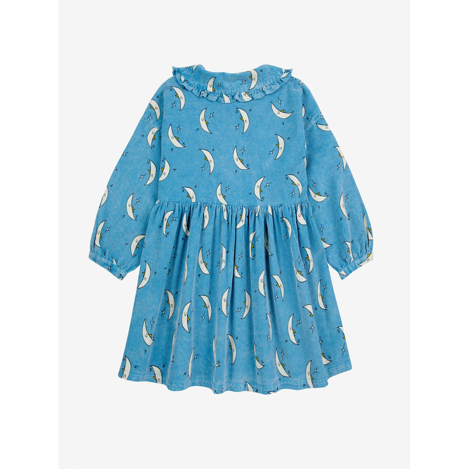 Bobo Choses Light Blue Beneath The Moon Allover Woven Dress - Image 3