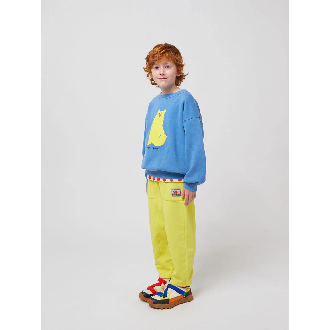 Bobo Choses Light Blue Hug Me Bear Sweatshirt - Image 3
