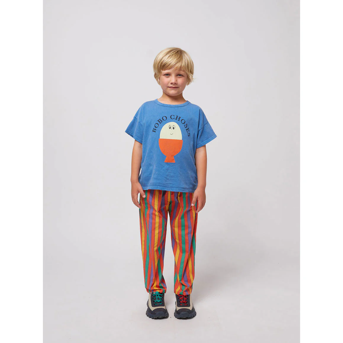 Bobo Choses Light Blue Morning Egg T-Shirt - Image 2