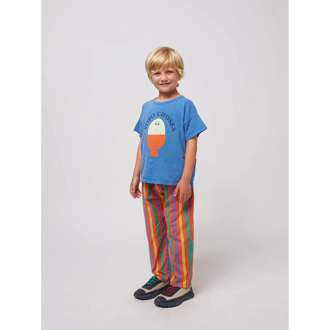 Bobo Choses Light Blue Morning Egg T-Shirt - Image 3