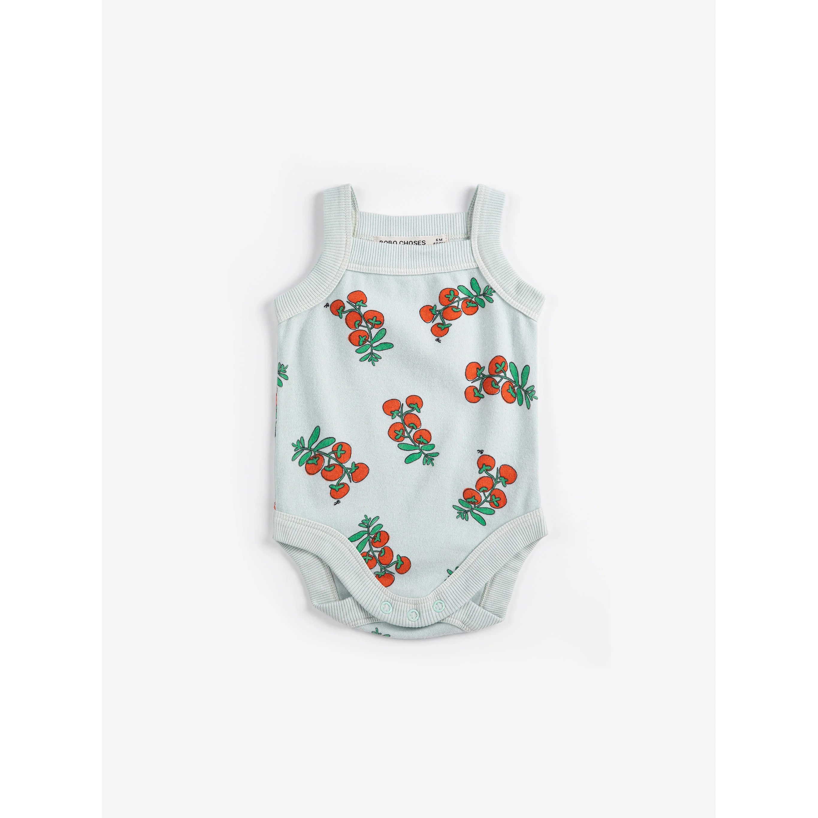 Bobo Choses Light Blue Tomatoes All Over Bodysuit