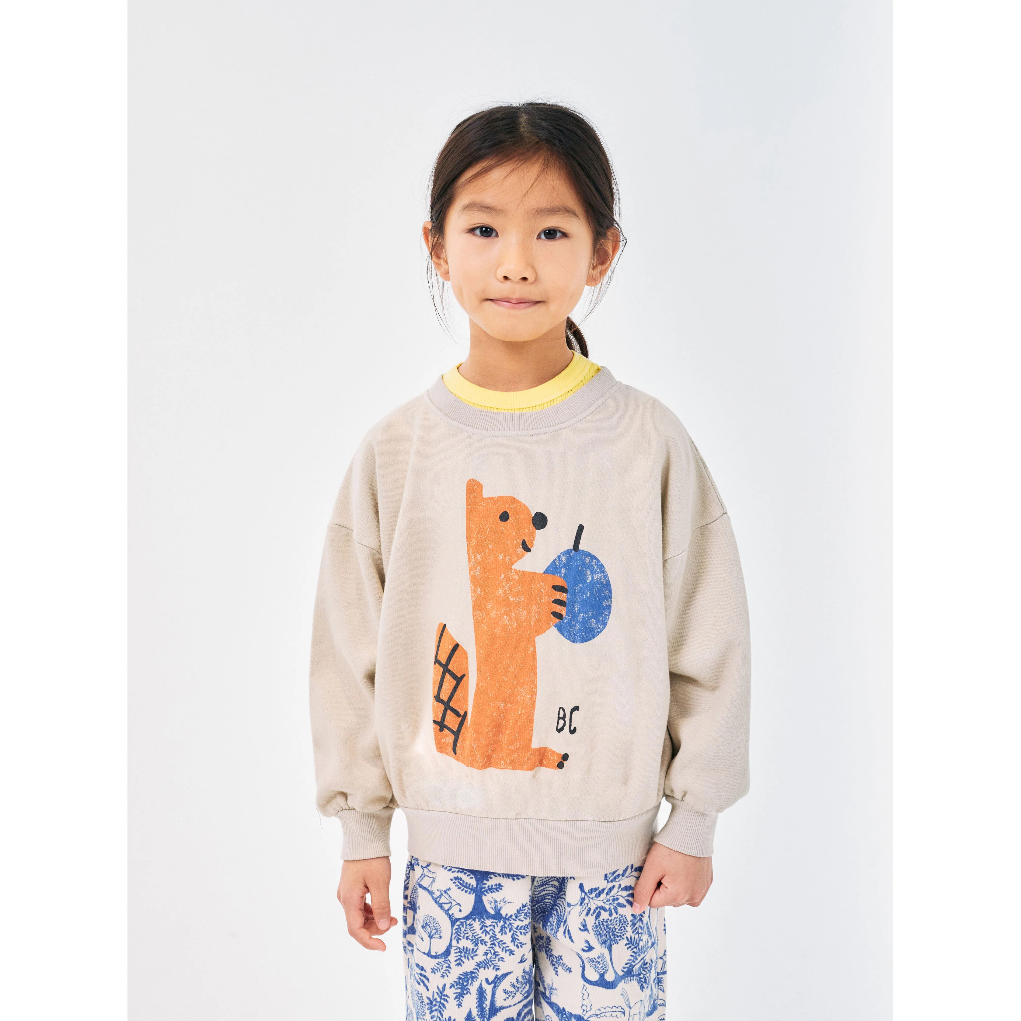 Bobo Choses Light Brown Hungry Squirrel Sweatshirt - Image 2