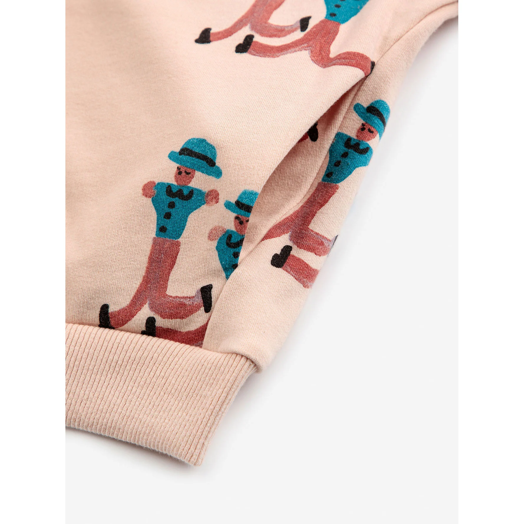 Bobo Choses Light Pink Dancing Giants All Over Zipped Hoodie - Image 3