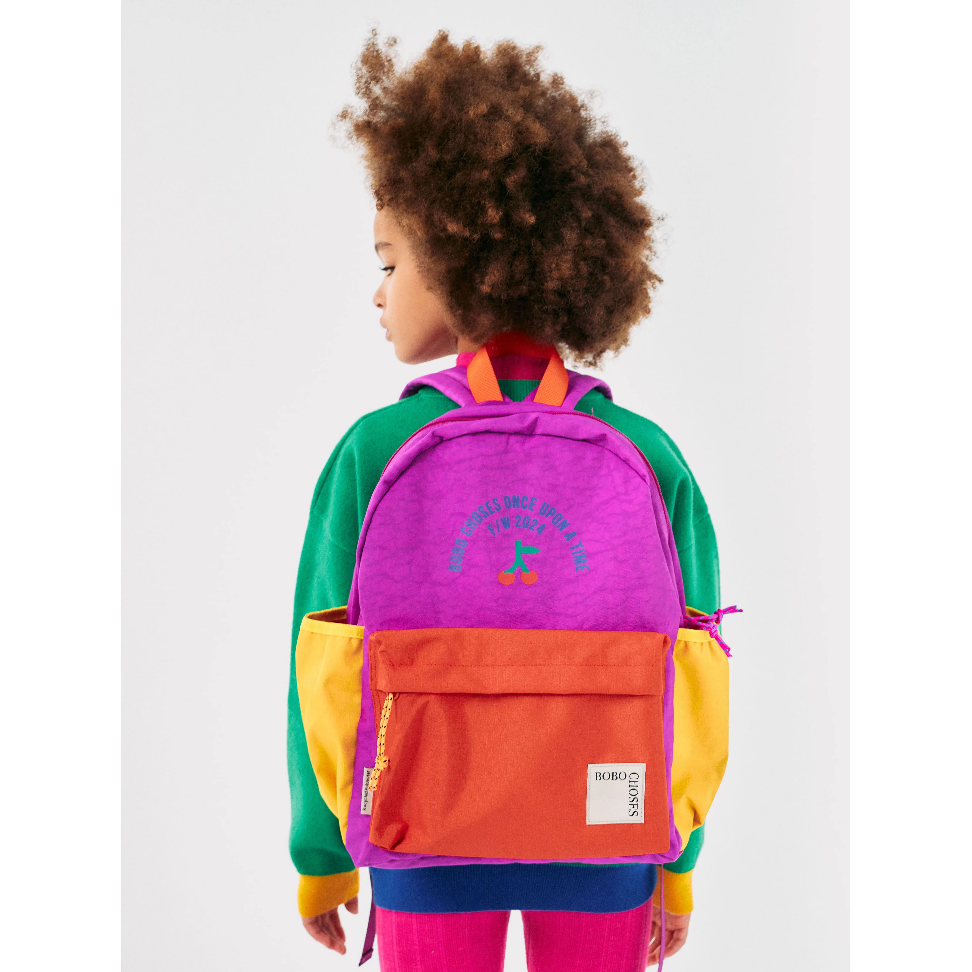 Bobo Choses Multicolor Bobo Cherry Colorblock Backpack - Image 2