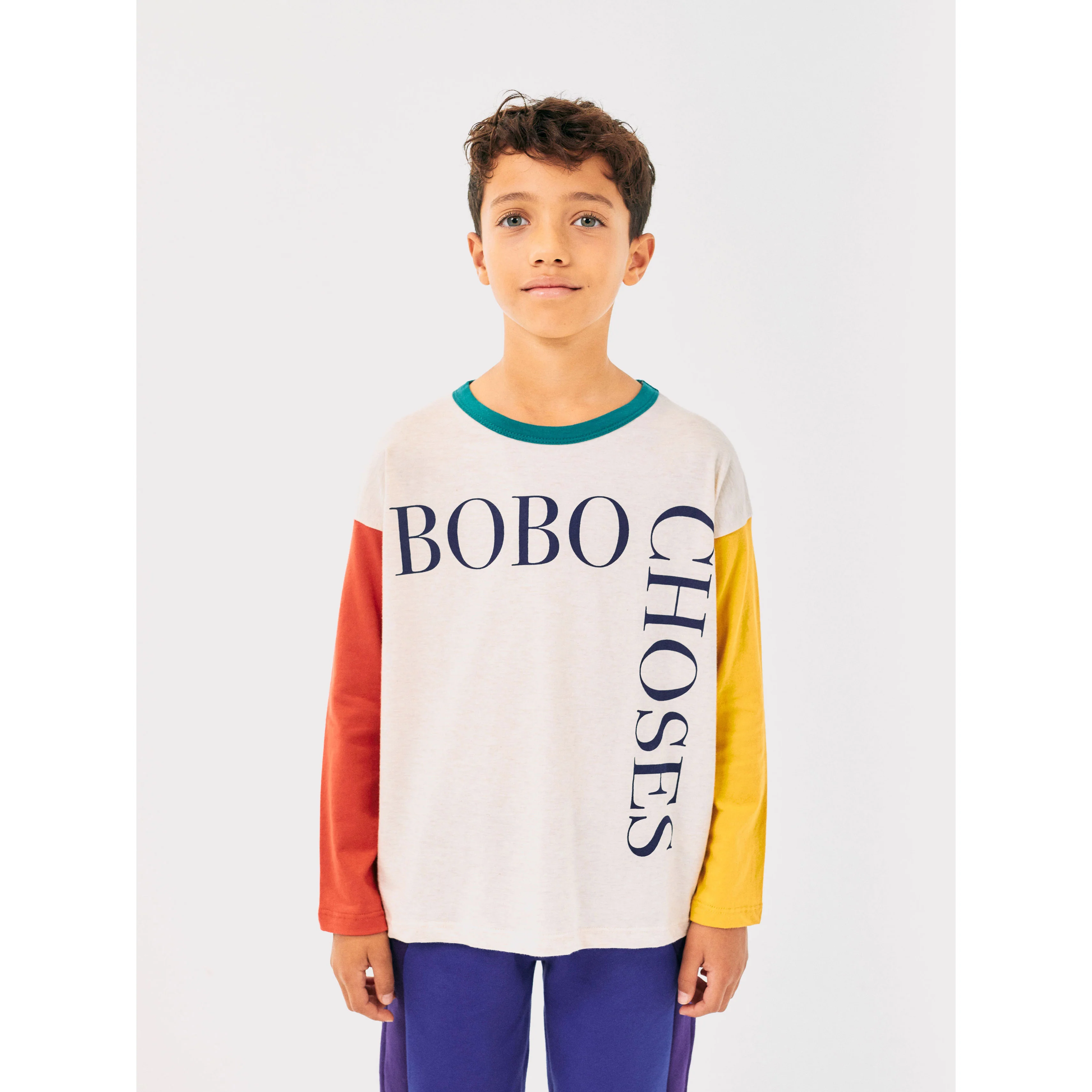 Bobo Choses Multicolor Bobo Choses Square Colorblock T-Shirt - Image 2