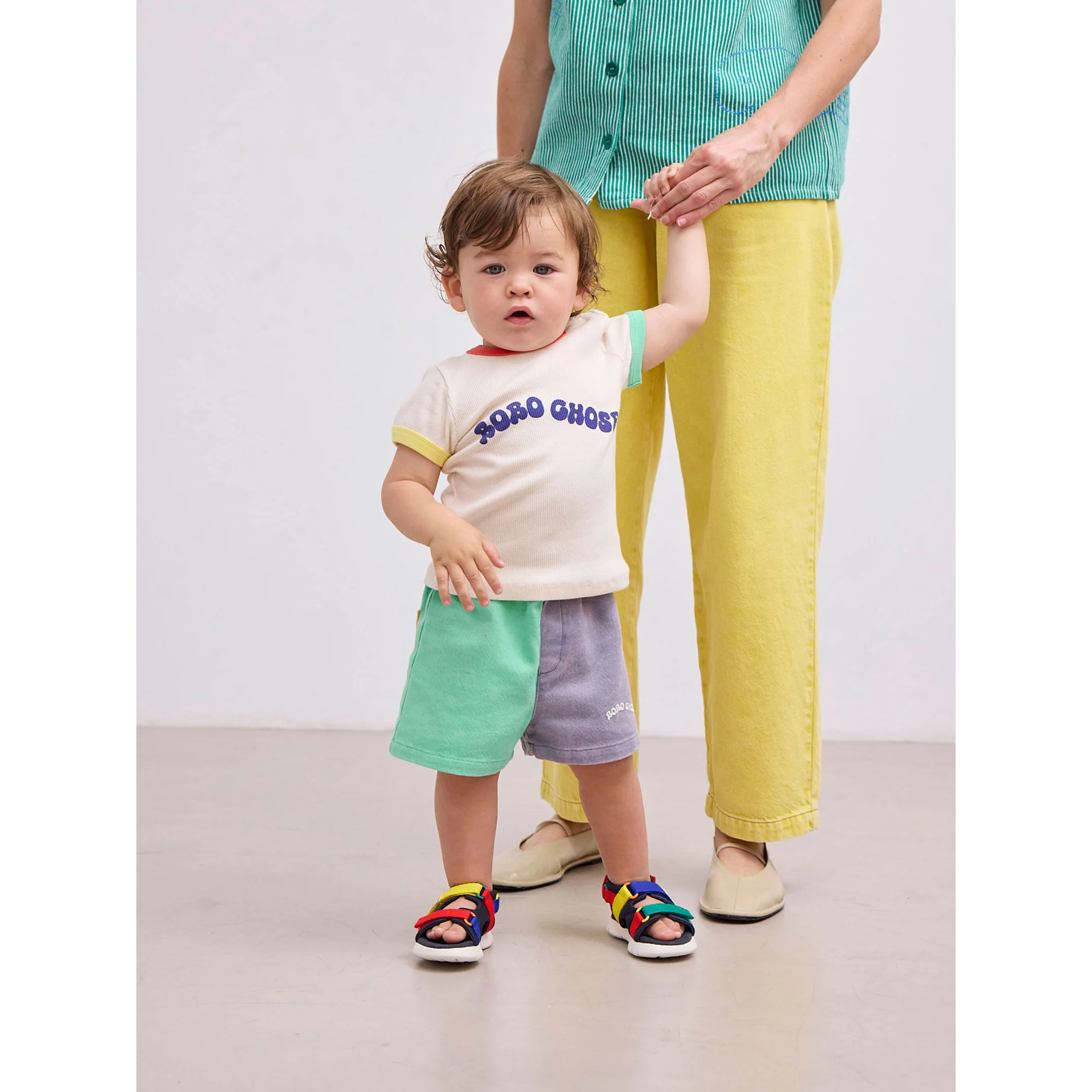 Bobo Choses Multicolor Color Block Baby Sandals - Image 2