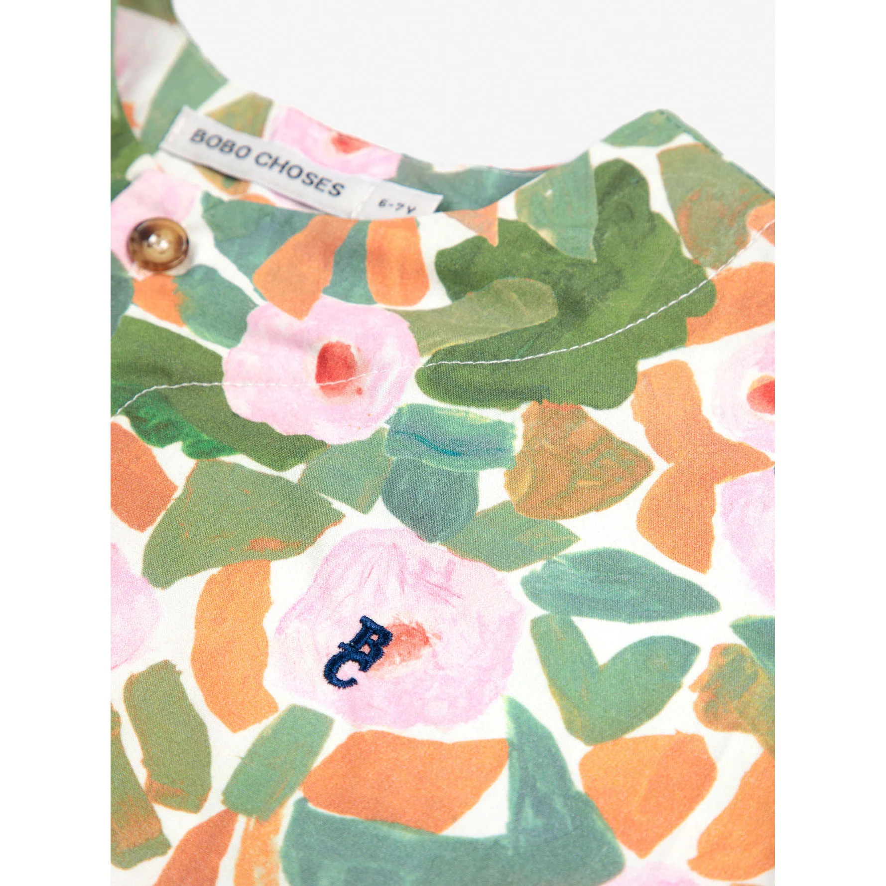 Bobo Choses Multicolor Floral All Over Shirt - Image 4