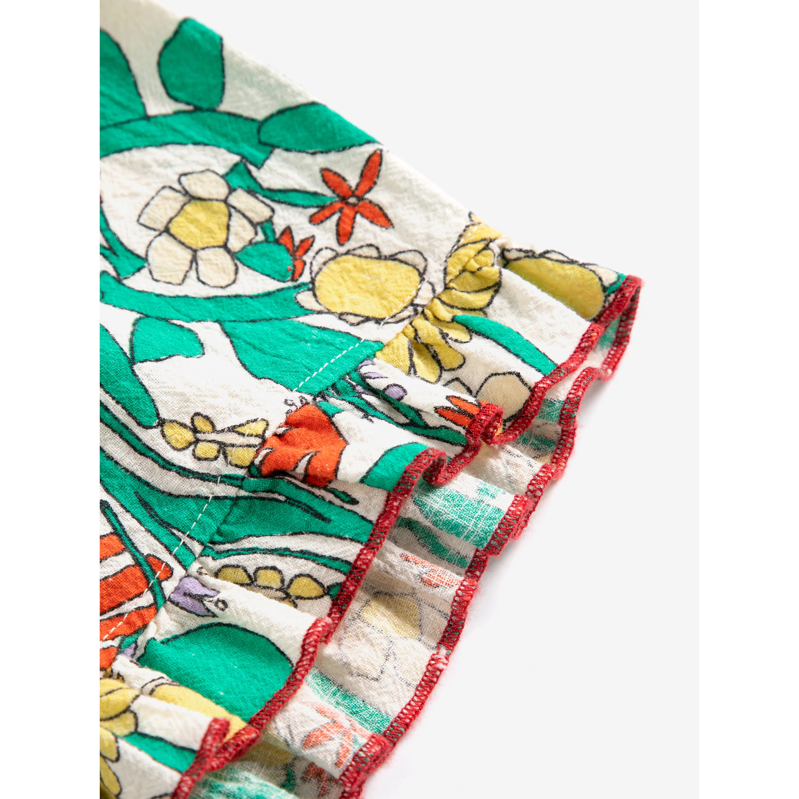 Bobo Choses Multicolor Herbalist All Over Ruffled Baby Shorts - Image 4