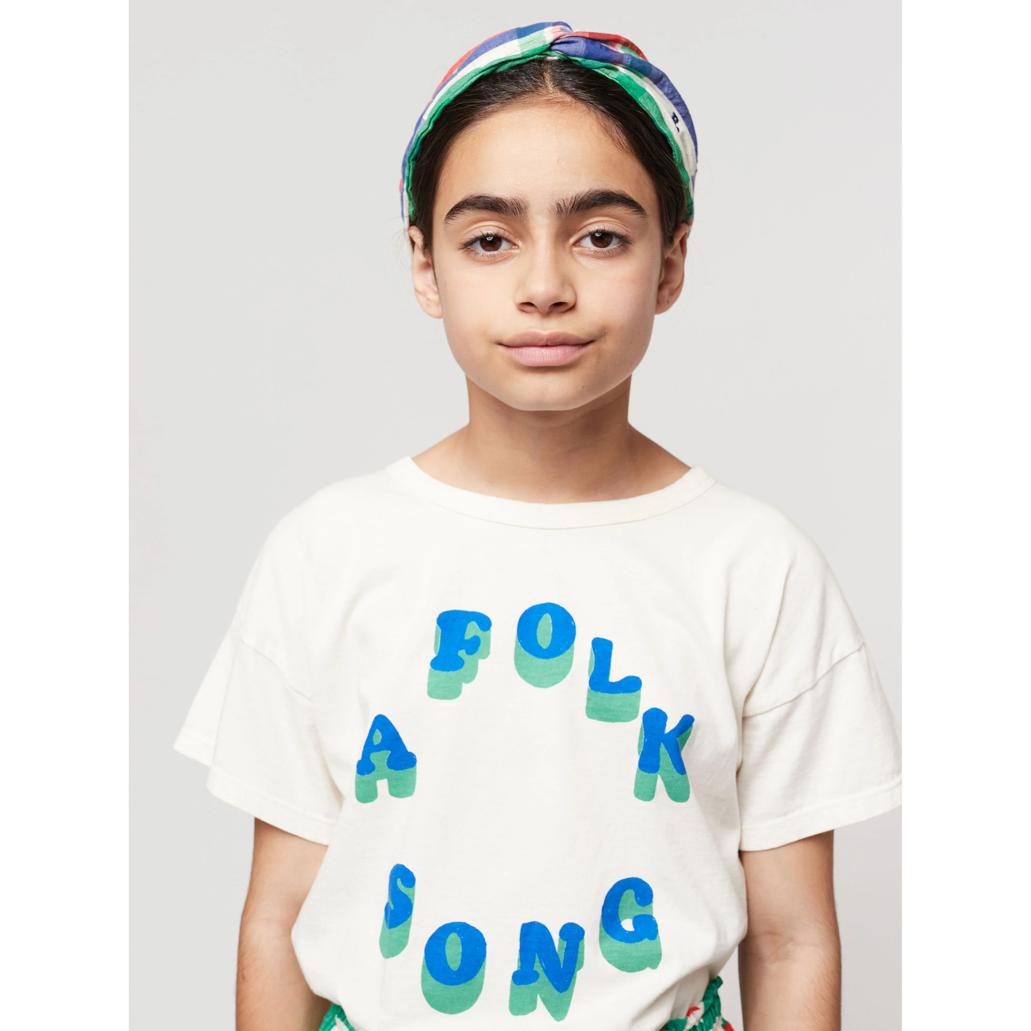 Bobo Choses Multicolor Madras Checks Woven Headband - Image 3