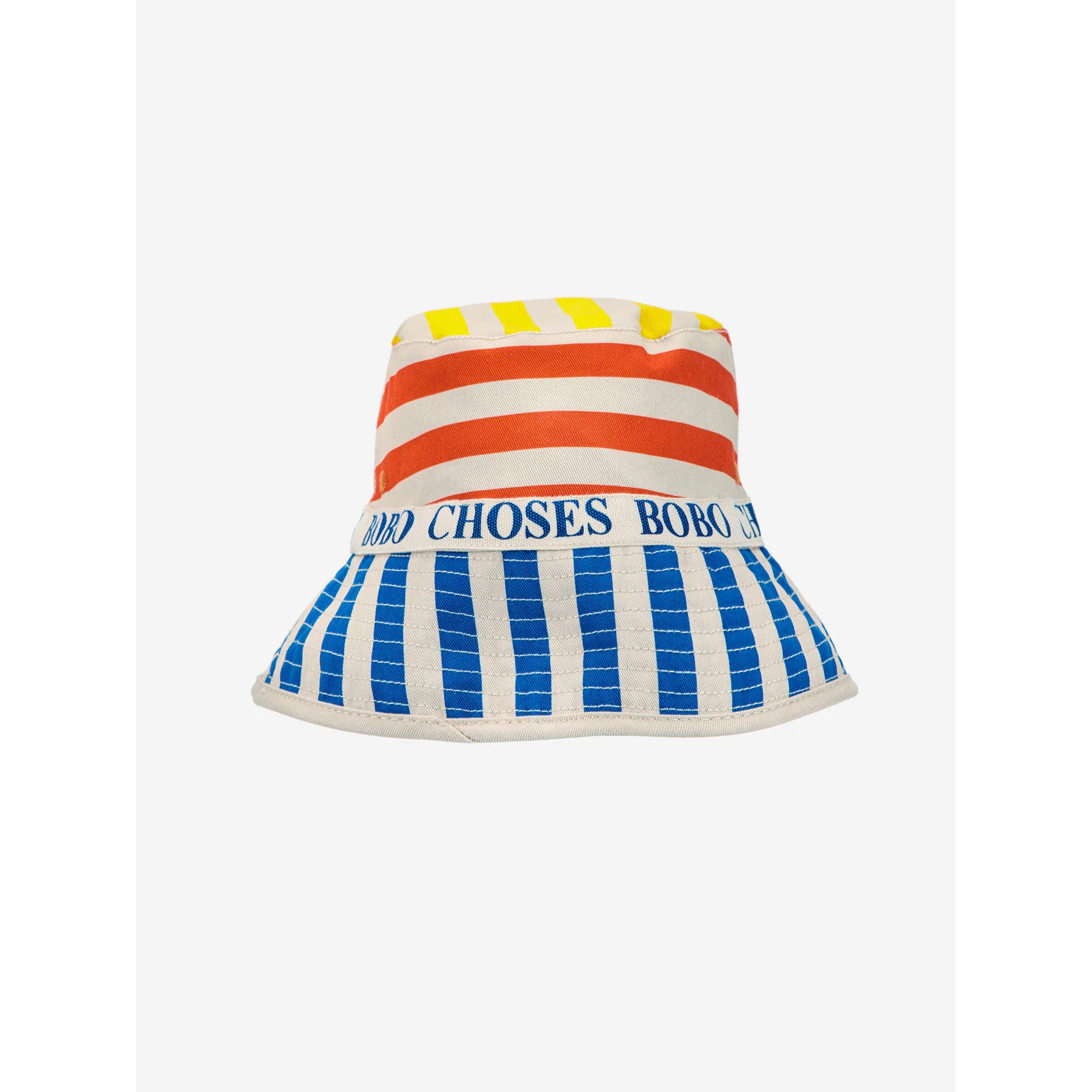 Bobo Choses Multicolor Multicolor Stripes Reversible Hat - Image 4