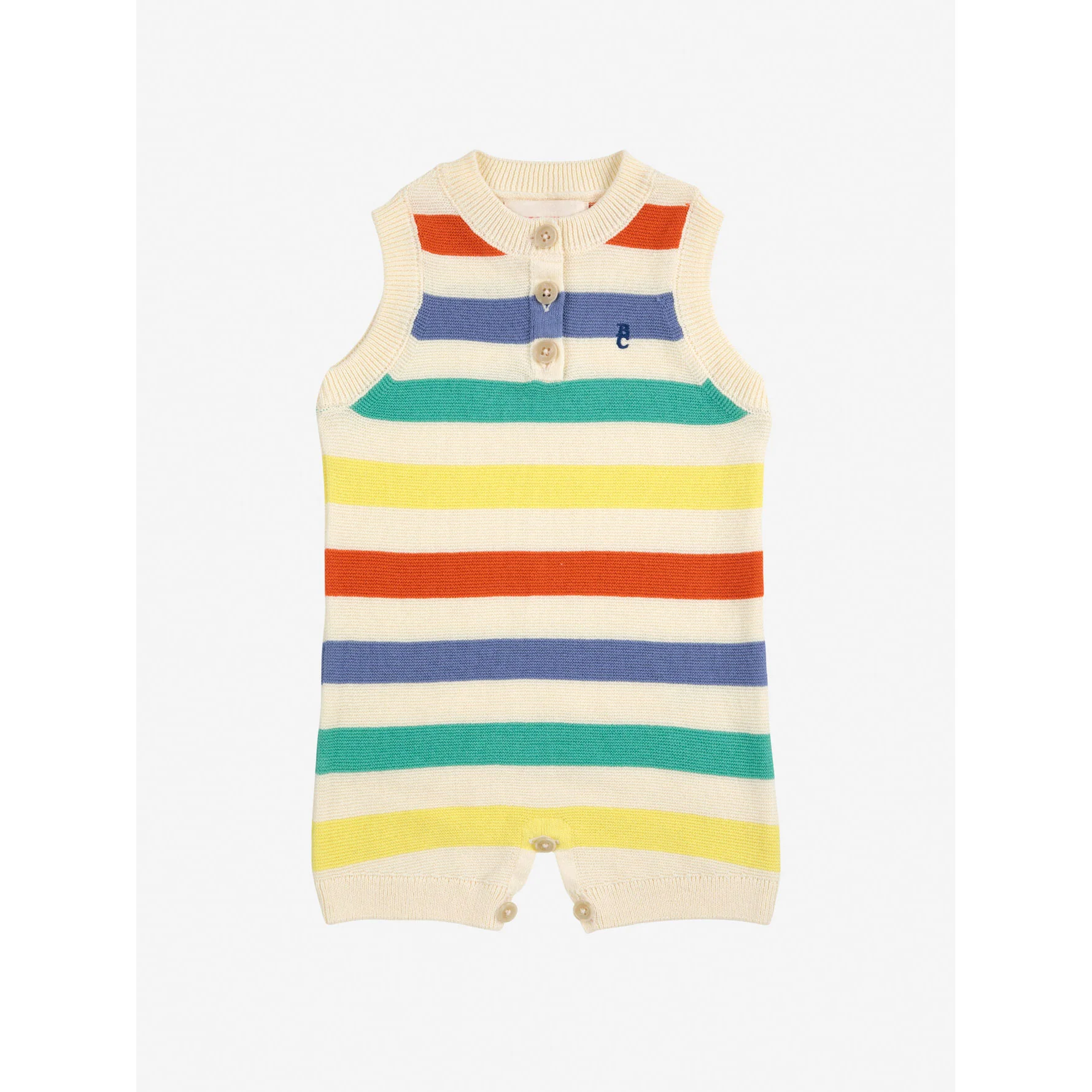 Bobo Choses Multicolor Striped Playsuit
