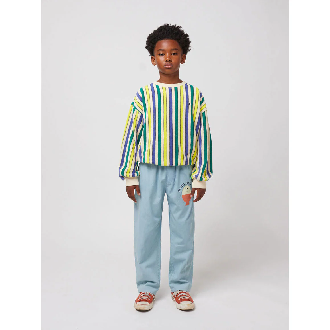 Bobo Choses Multicolor Stripes Sweatshirt - Image 2