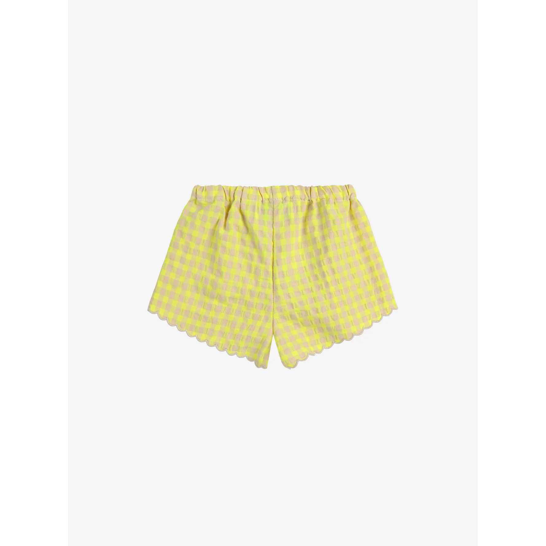 Bobo Choses Multicolor Vichy Ruffle Woven Baby Shorts - Image 2