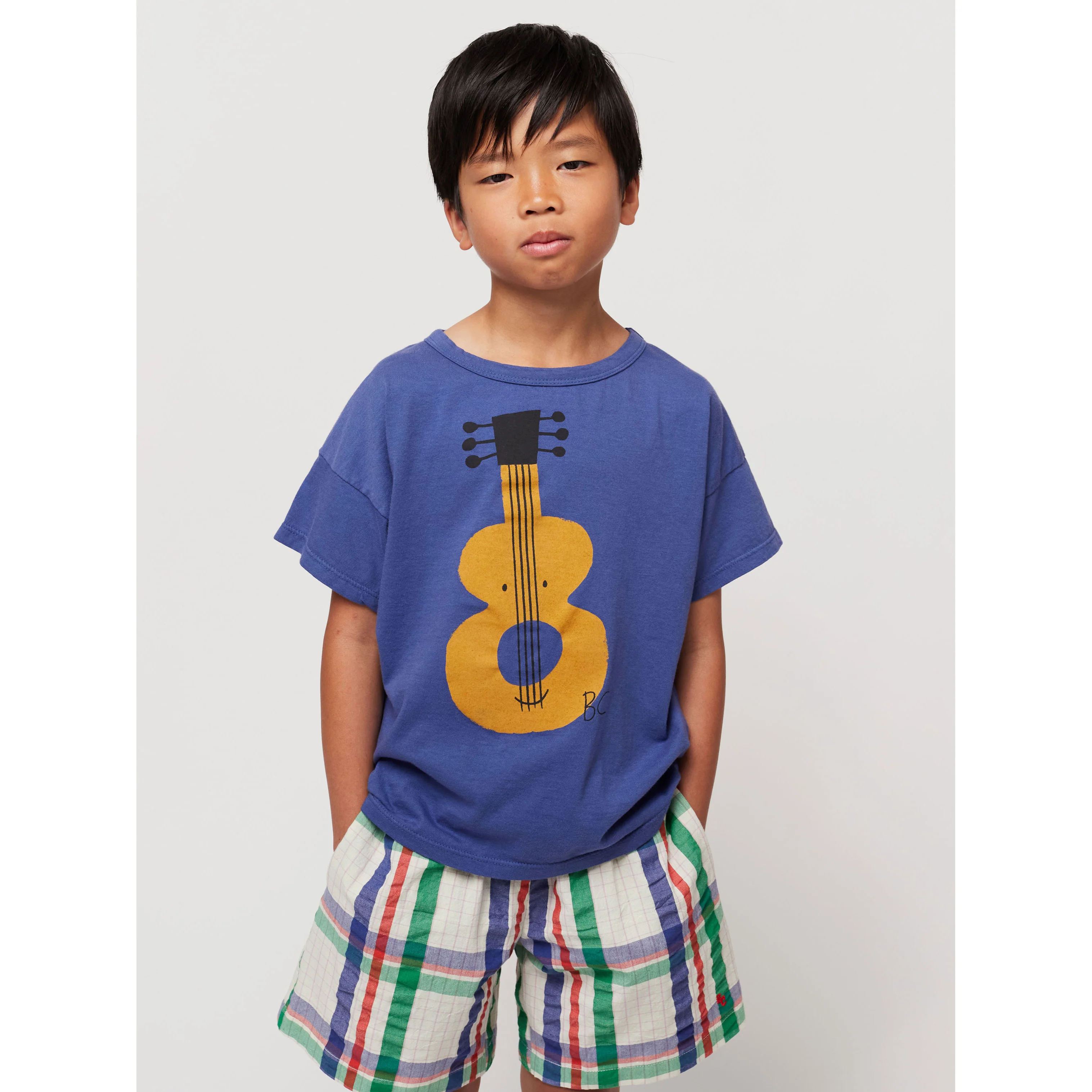 Bobo Choses Navy Blue Acoustic Guitar T-Shirt - Image 2