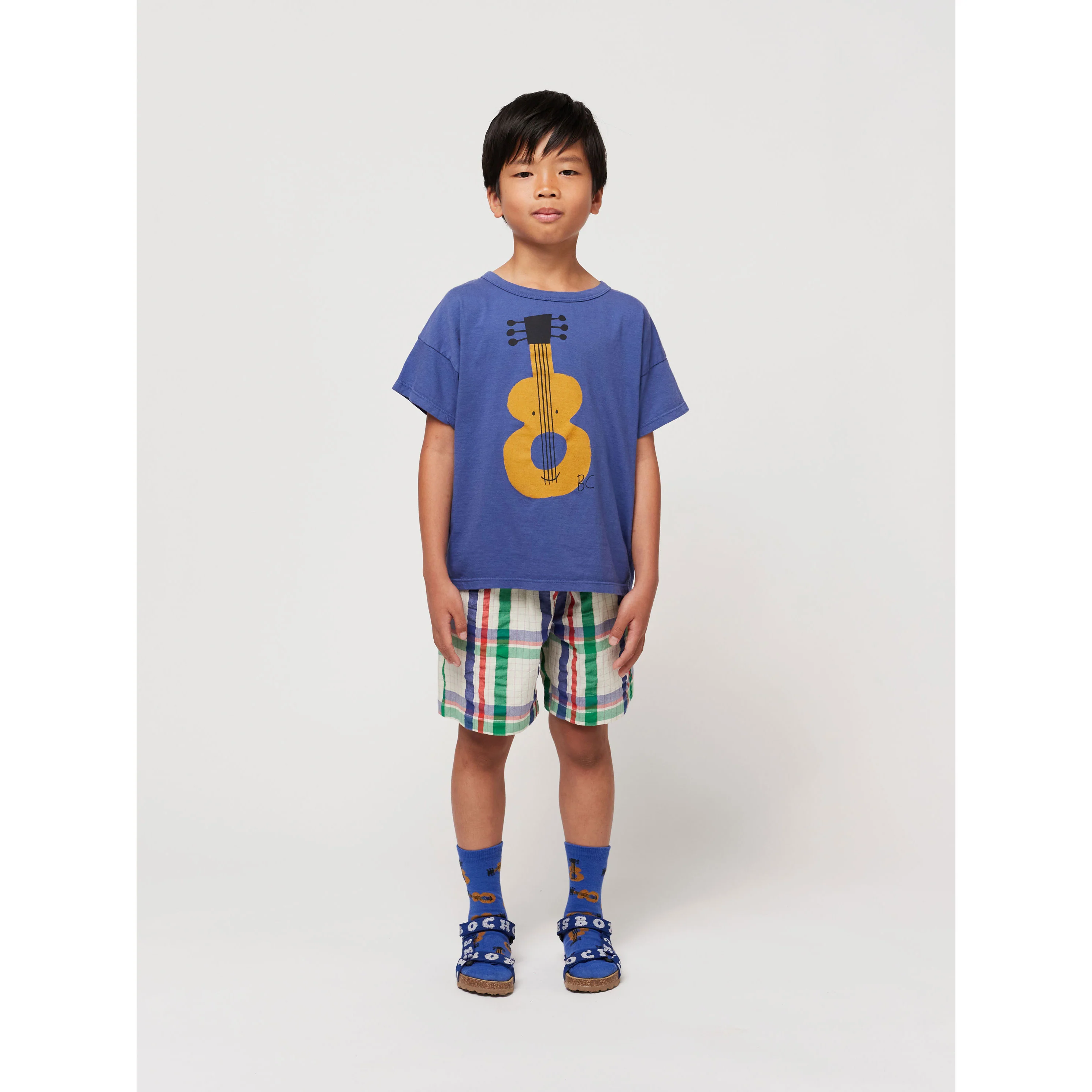Bobo Choses Navy Blue Acoustic Guitar T-Shirt - Image 4