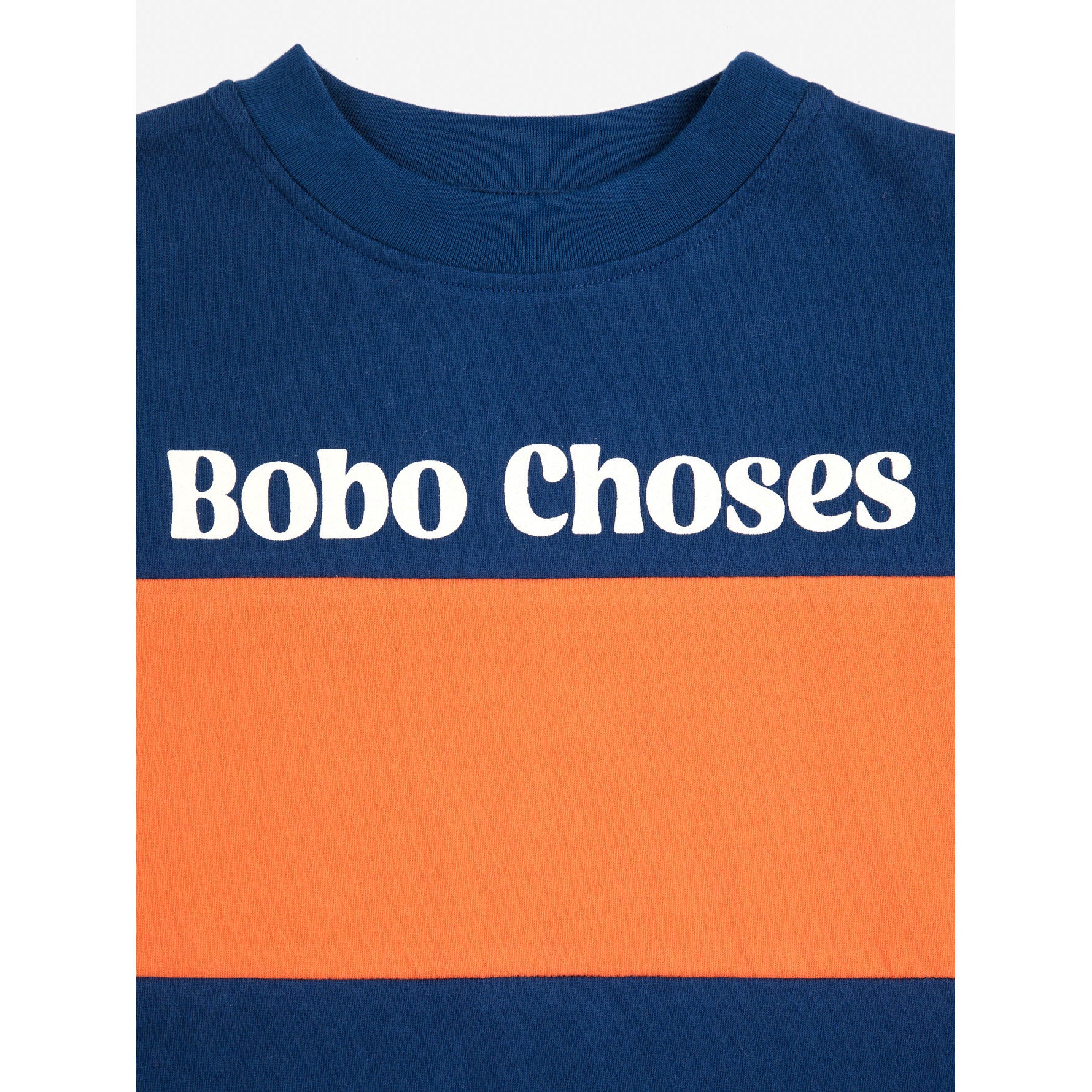 Bobo Choses Navy Blue Logo Color Block T-shirt - Image 6