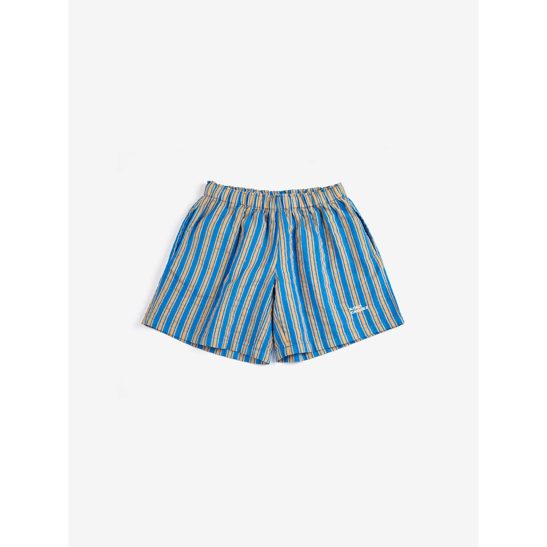 Bobo Choses Navy Blue New Hairline Denim Bermuda Shorts