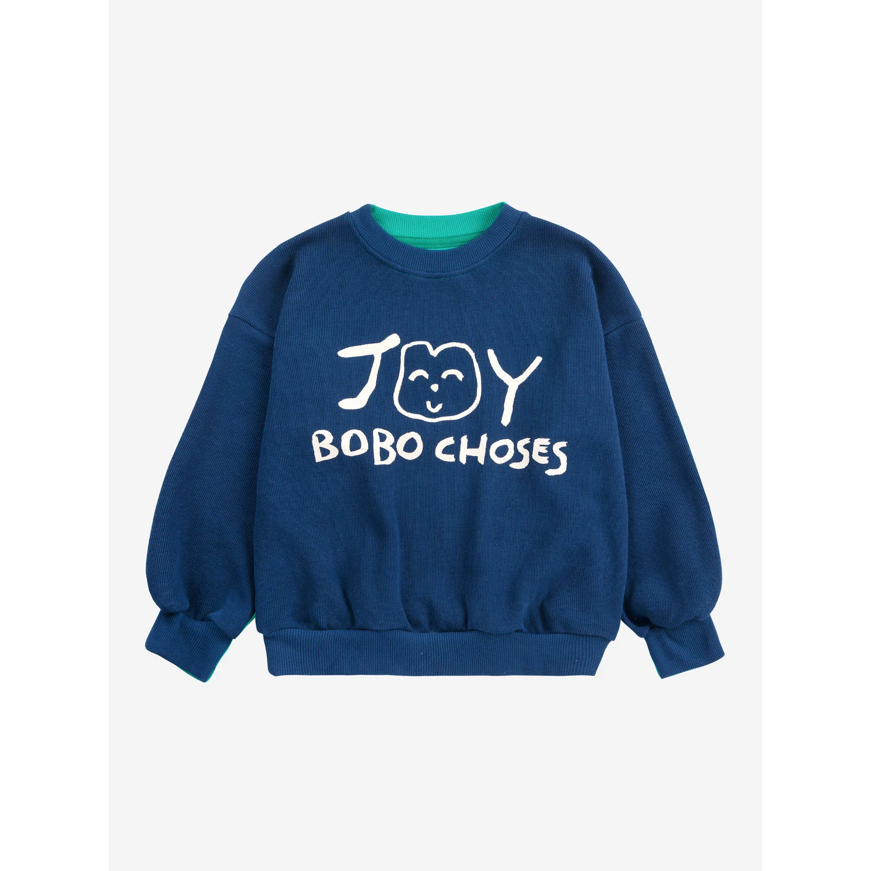 Bobo Choses Navy Blue Smiling Sweatshirt