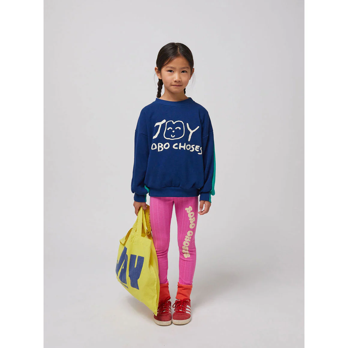 Bobo Choses Navy Blue Smiling Sweatshirt - Image 2