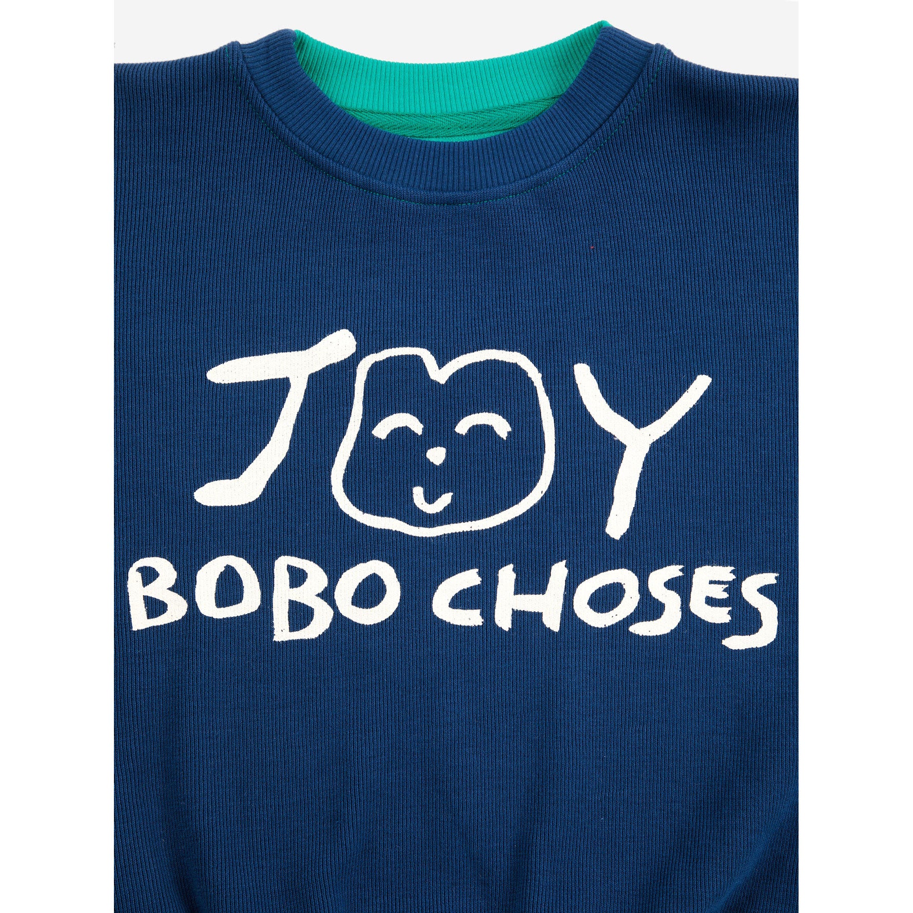 Bobo Choses Navy Blue Smiling Sweatshirt - Image 3