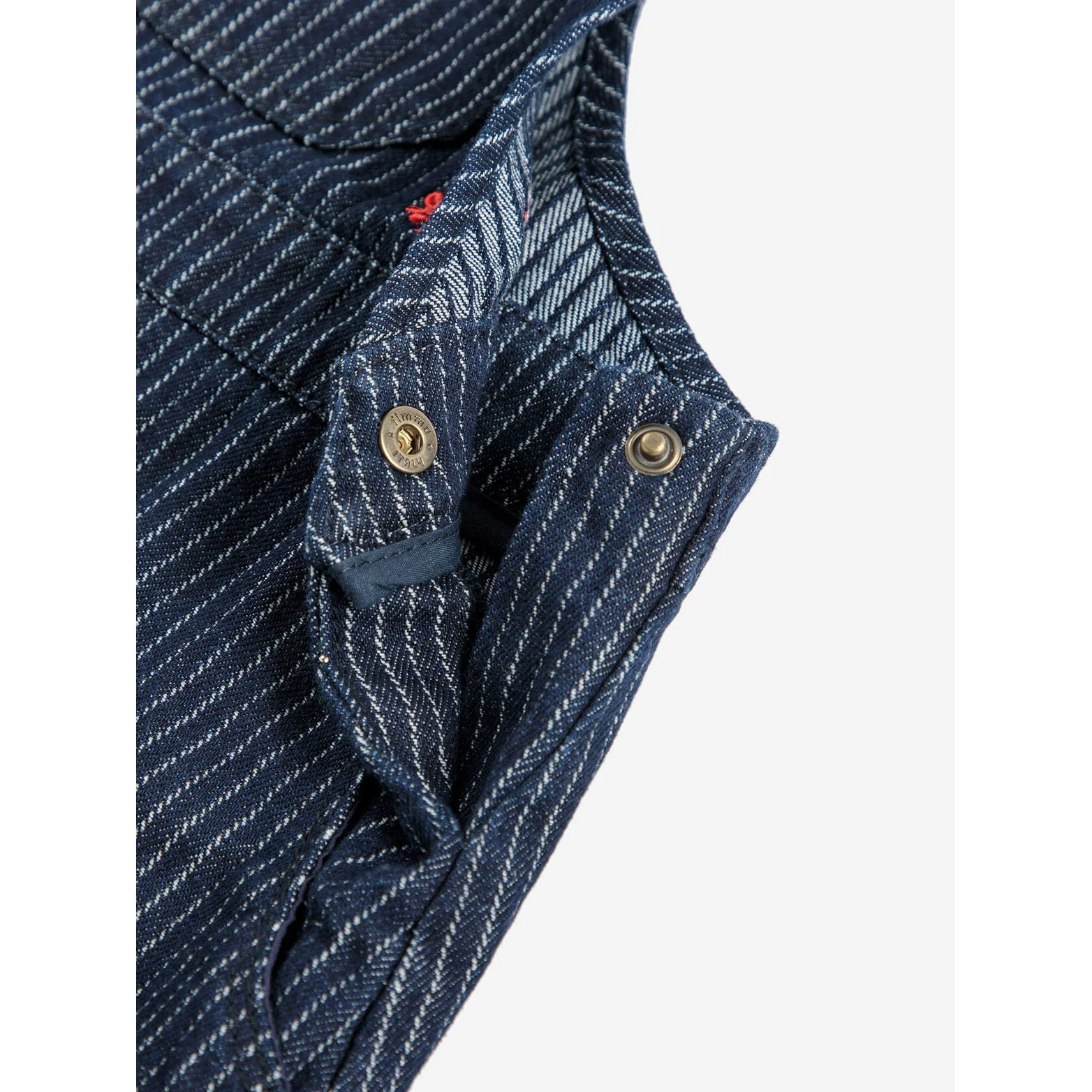 Bobo Choses Navy Blue Tic Tac Toe Denim Dress - Image 5