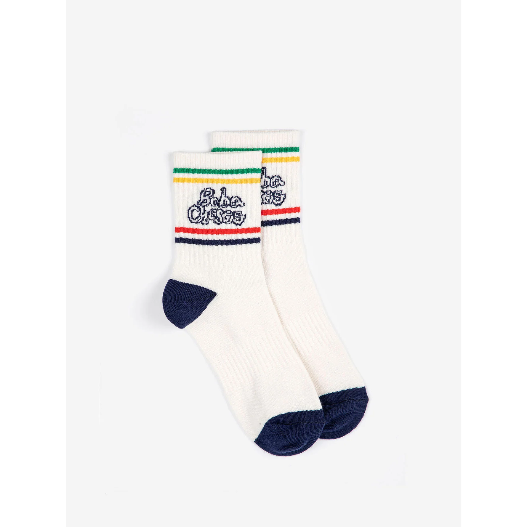 Bobo Choses Off White Bobo Choses By Hand Short Socks