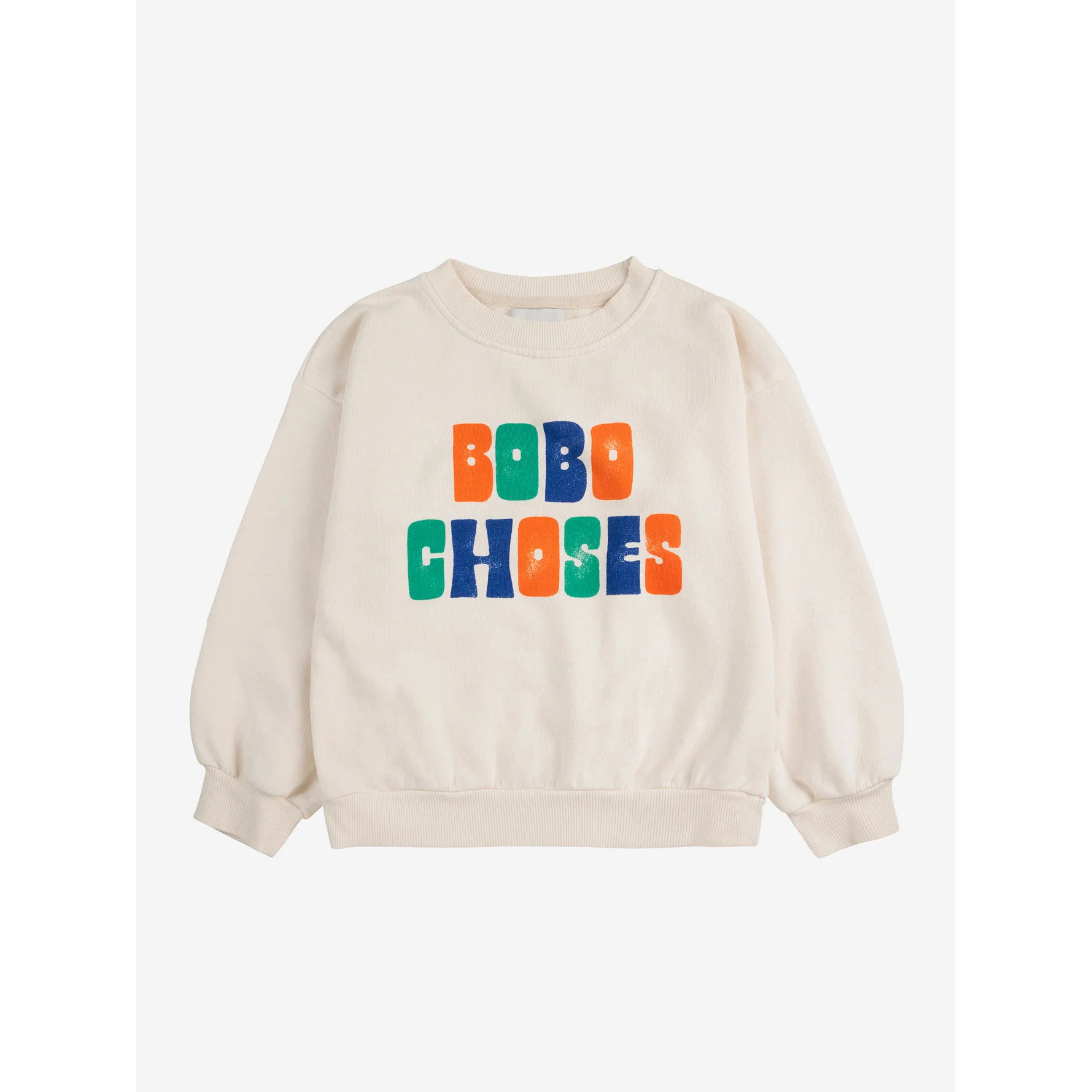 Bobo Choses Off White Multicolor Logo Sweatshirt