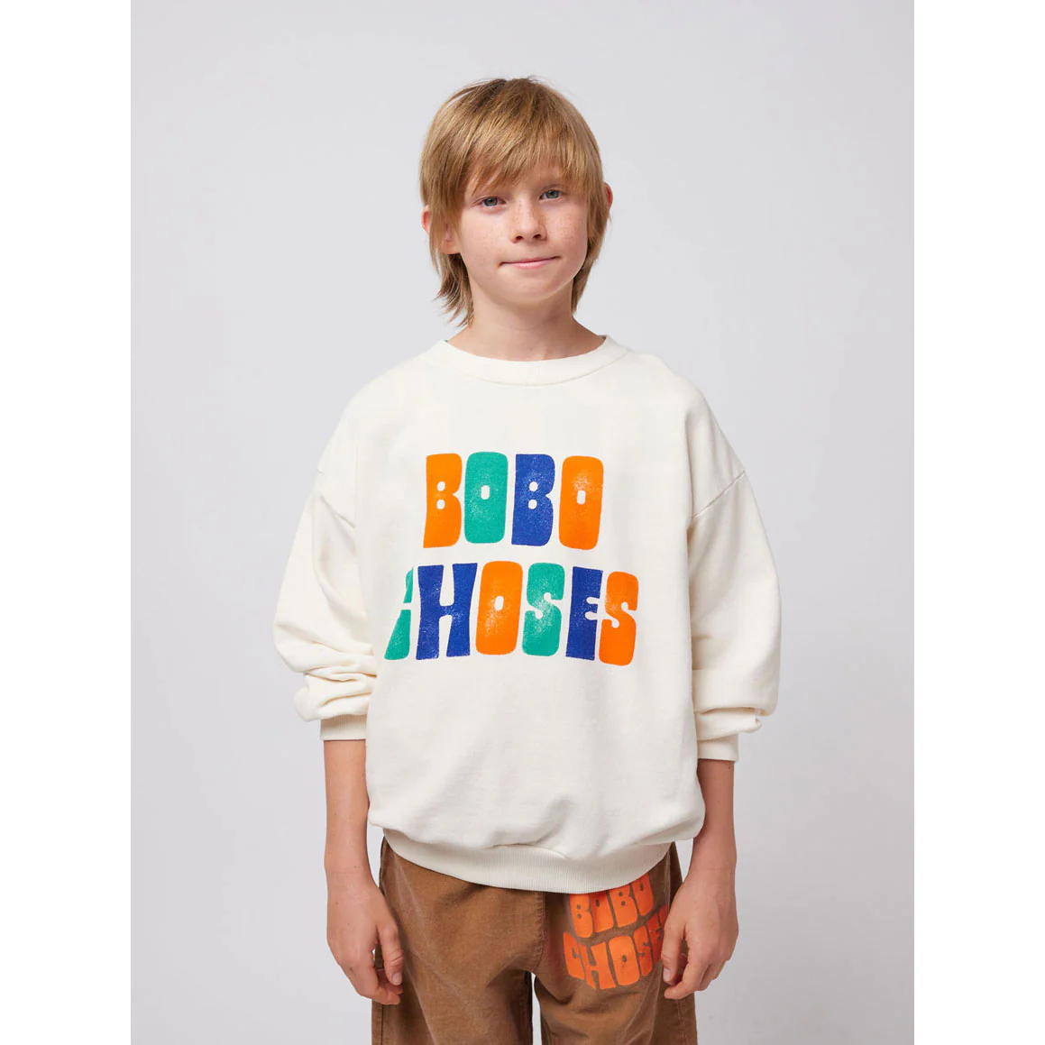 Bobo Choses Off White Multicolor Logo Sweatshirt - Image 2