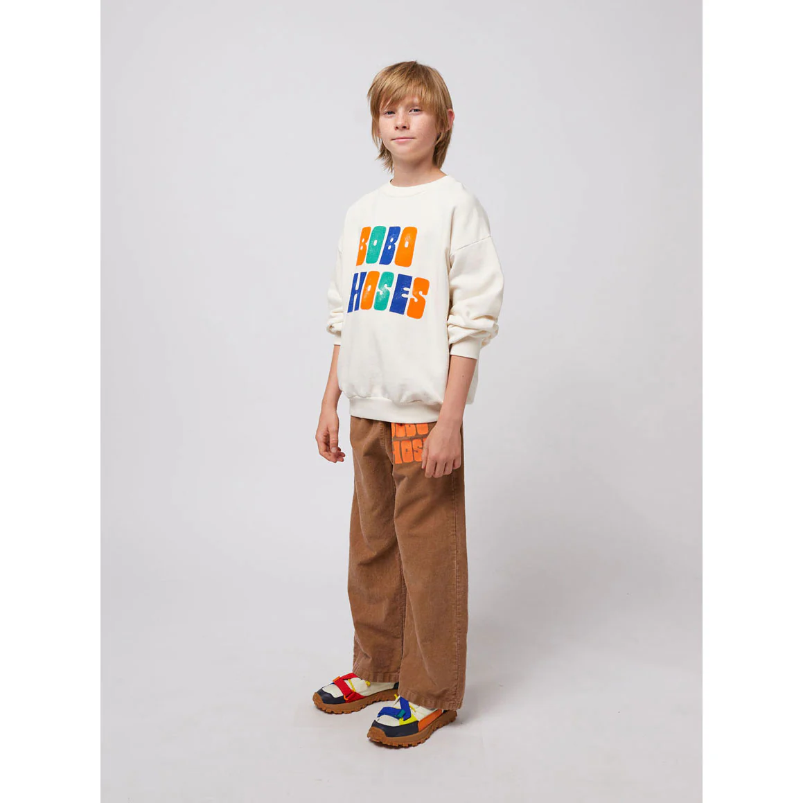 Bobo Choses Off White Multicolor Logo Sweatshirt - Image 3