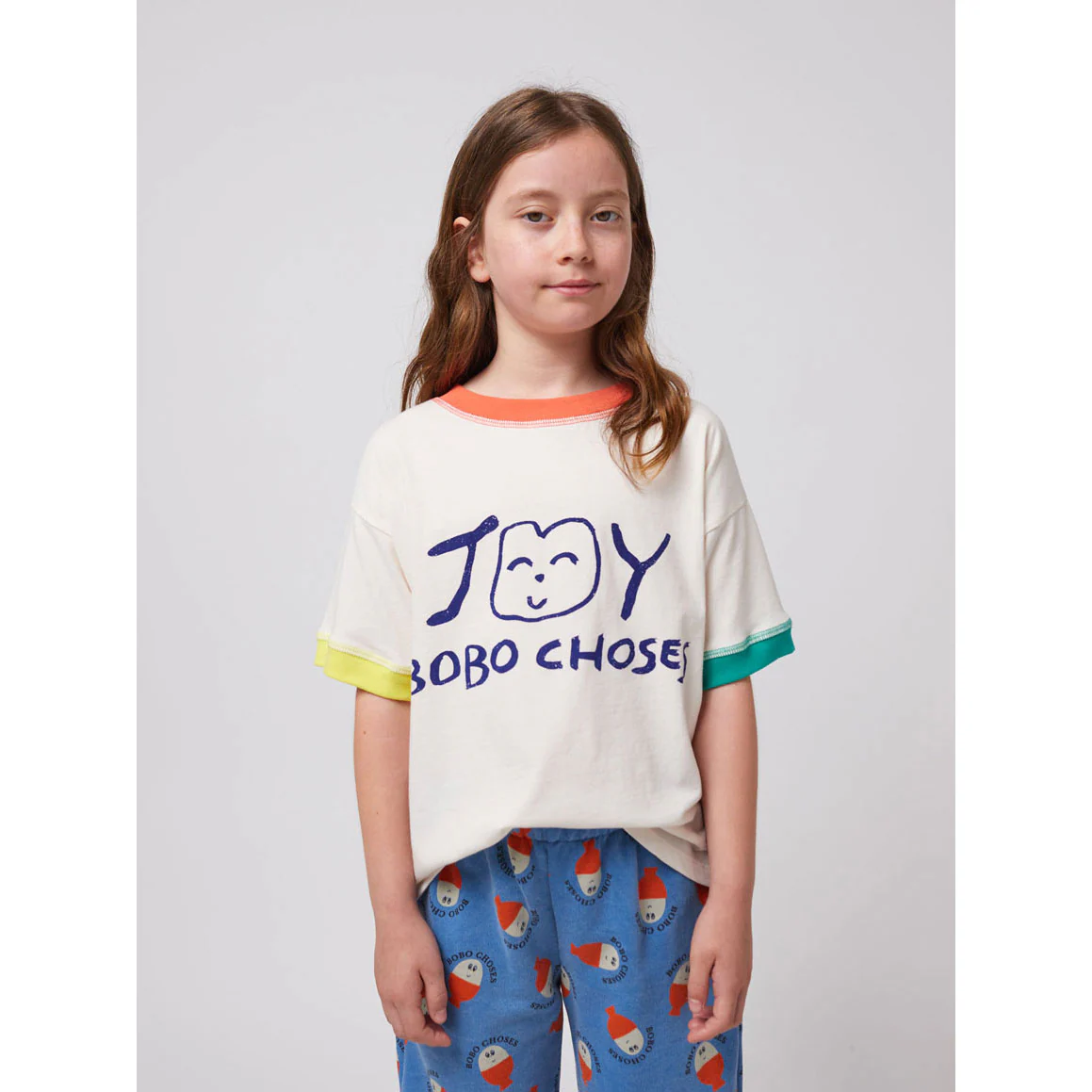 Bobo Choses Off White  Smiling T-Shirt - Image 2